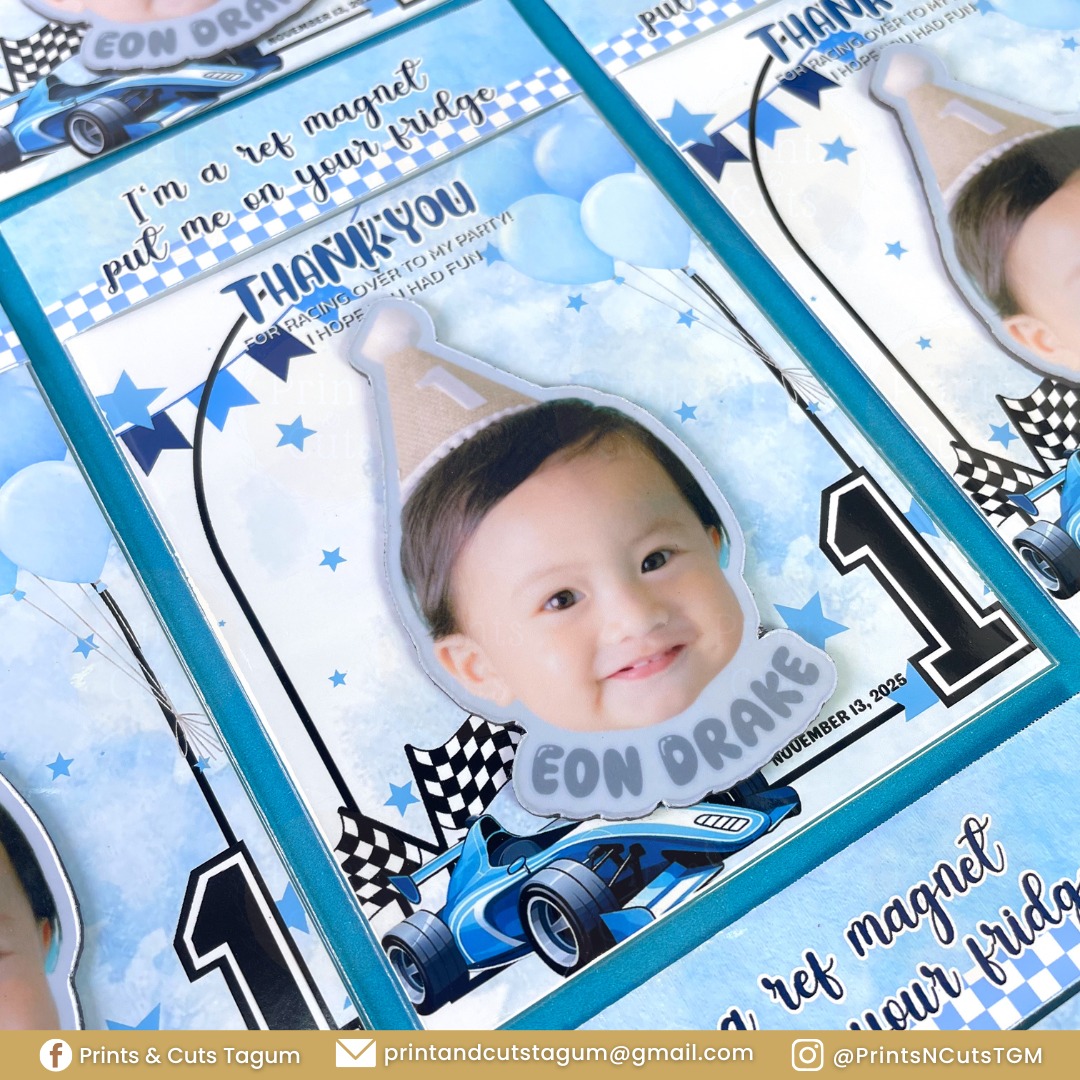 Custom Bubble Head Ref Magnet Souvenir | Personalized Cartoon Face Magnet Gift