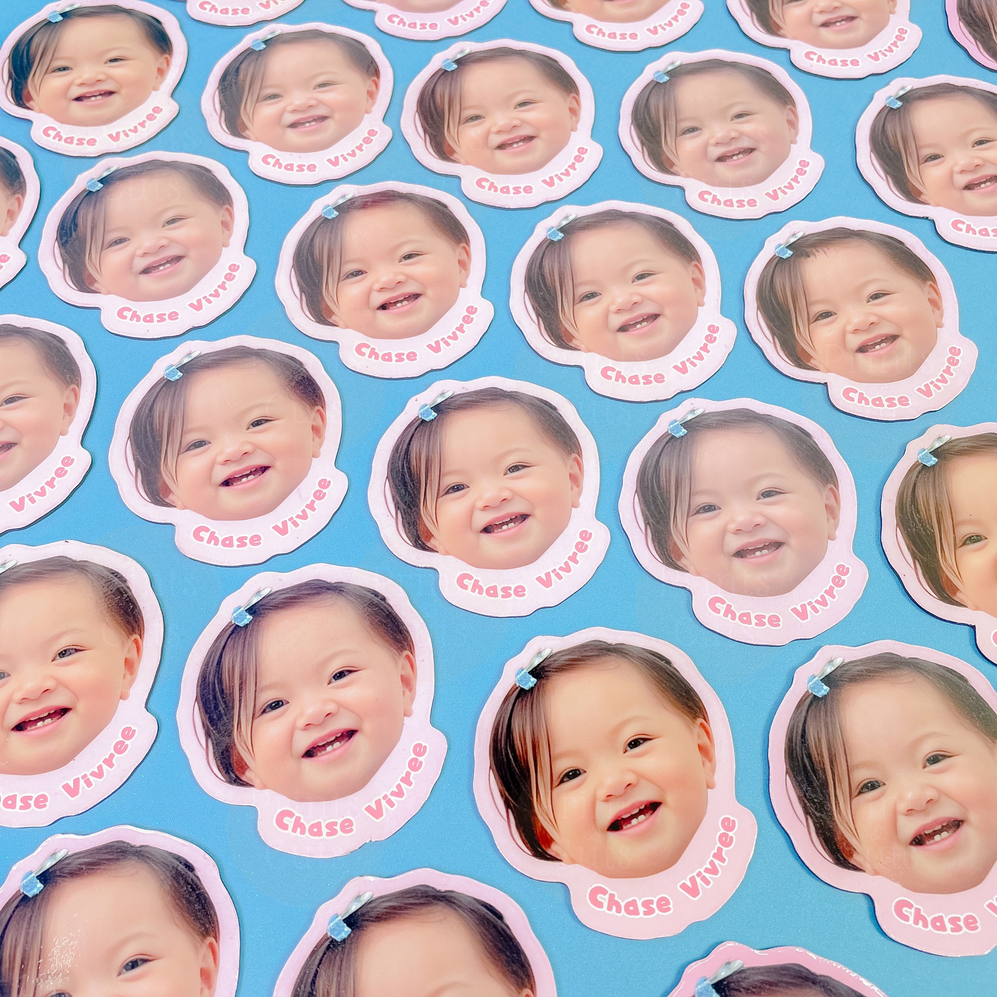 Custom Bubble Head Ref Magnet Souvenir | Personalized Cartoon Face Magnet Gift