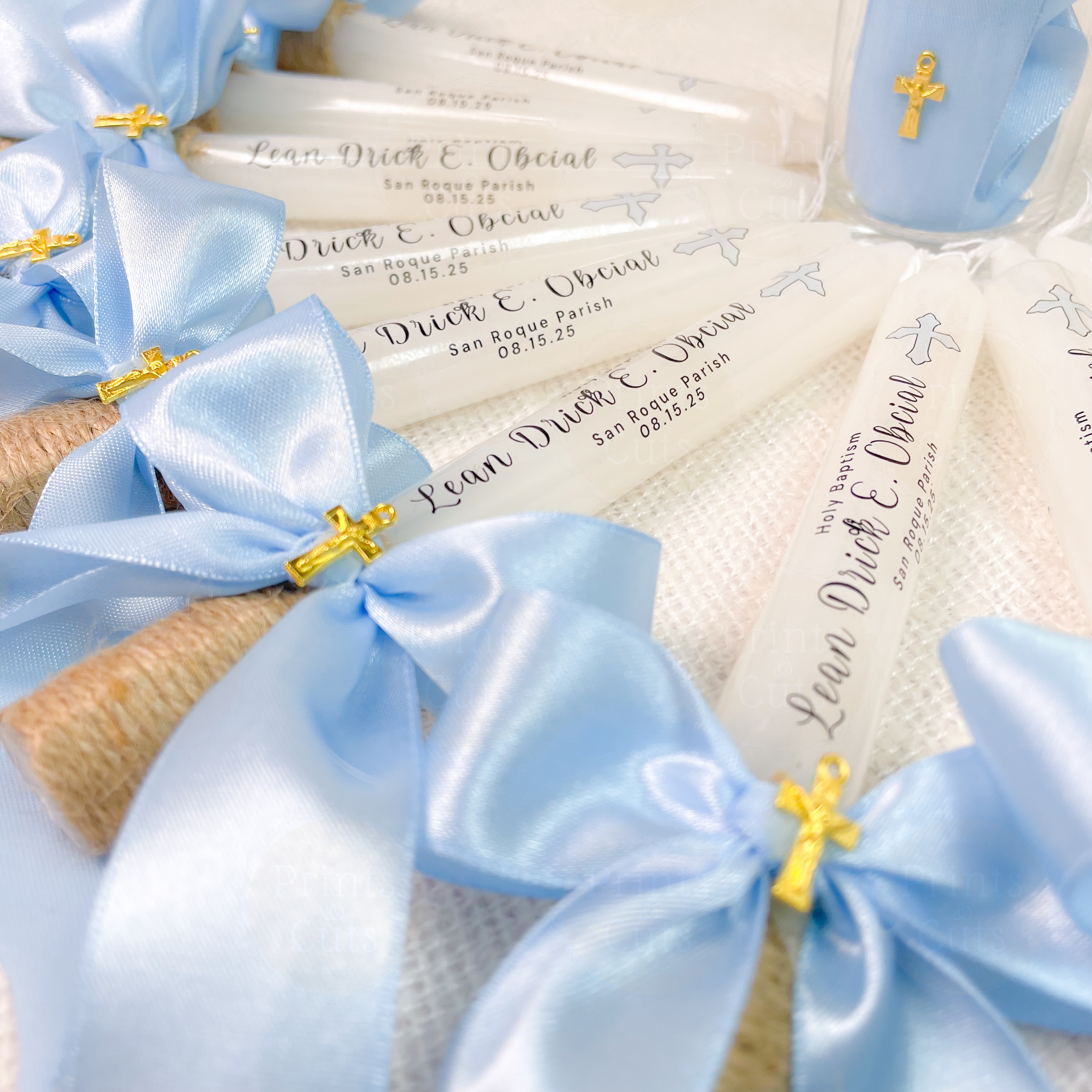 Custom Christening & Baptismal Candle – Personalized Religious Candle for Baptism, Christening & Dedication