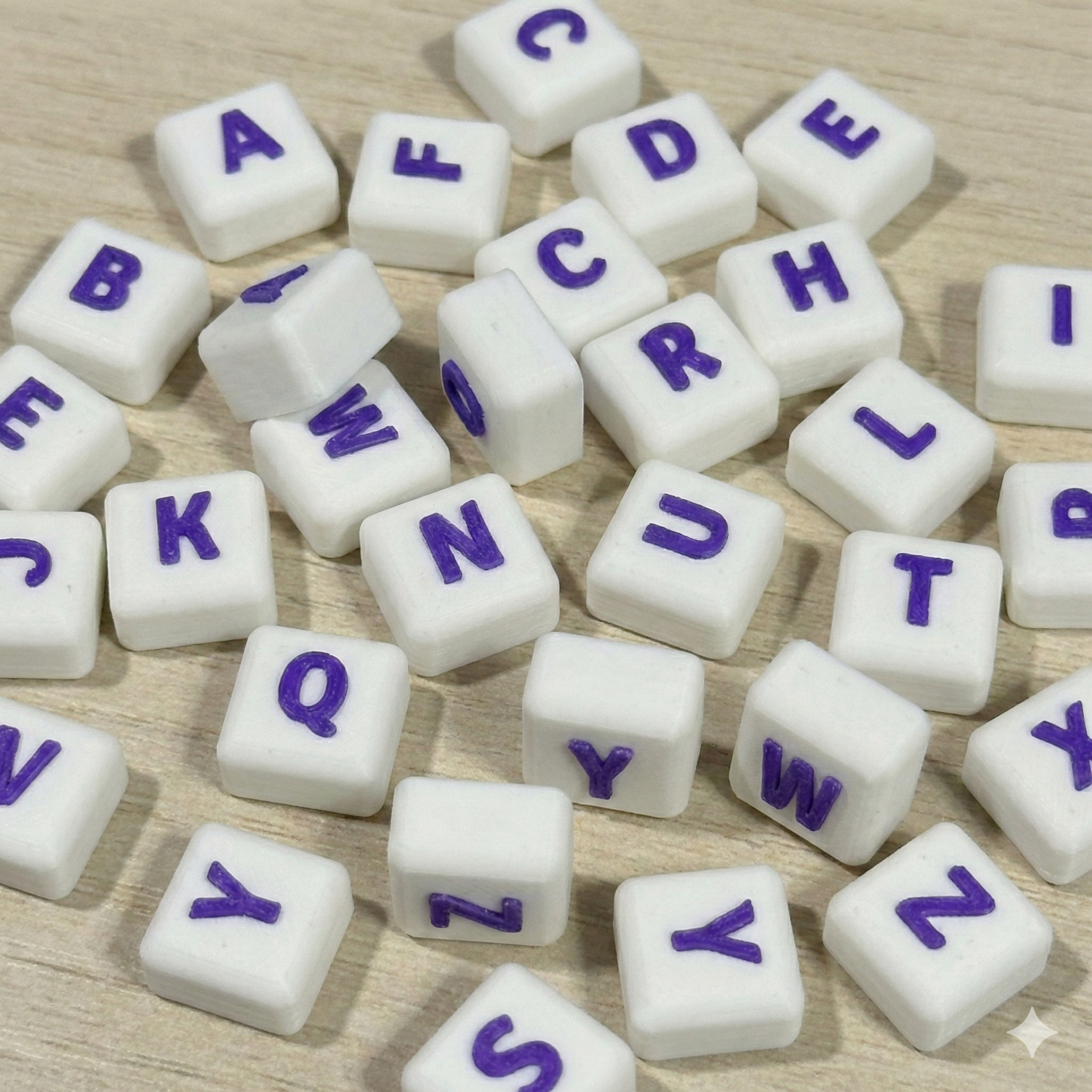 Business Package Keyboard Fidget Clicker Set – Single Slot Keyring Fidget with 26 Letters & 1 Icon