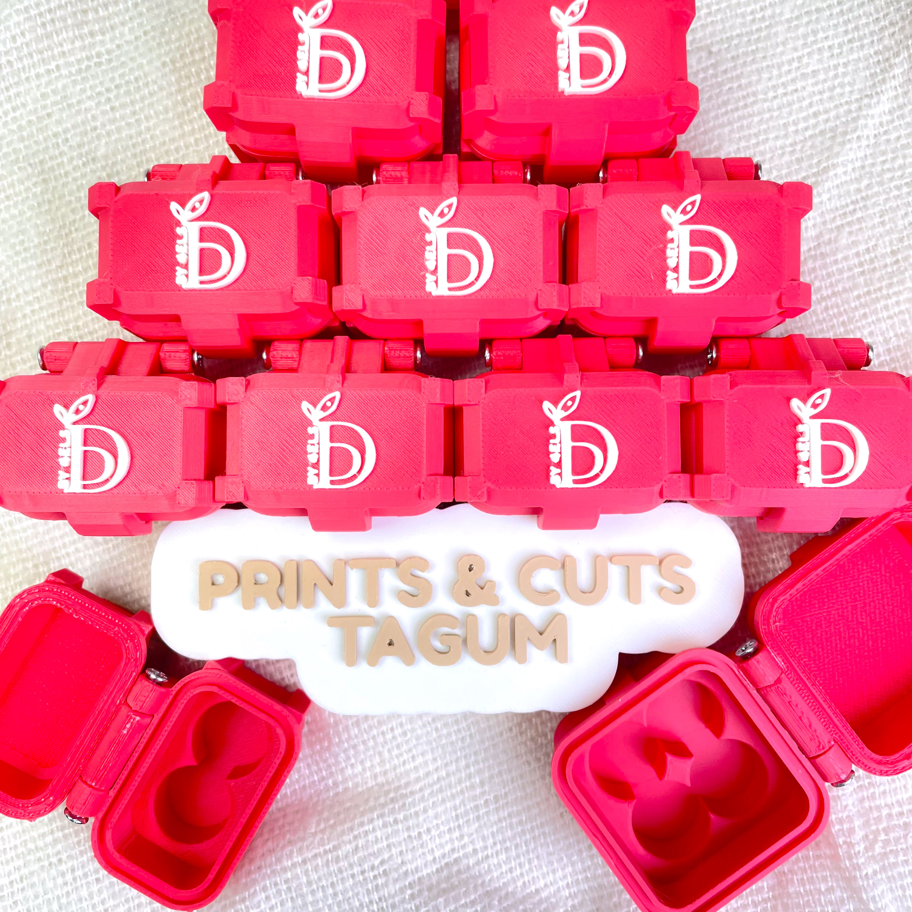 3D Printed Vial Case – 4 Slot Holder for Secure Storage & Organization