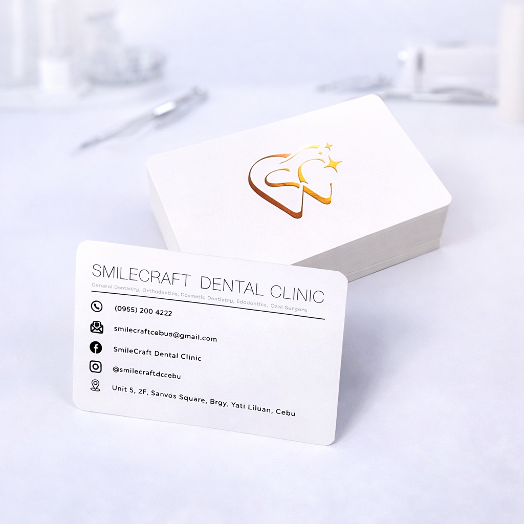 Customized Calling Card – Back-to-Back Print on 300gsm Matte Card Stock