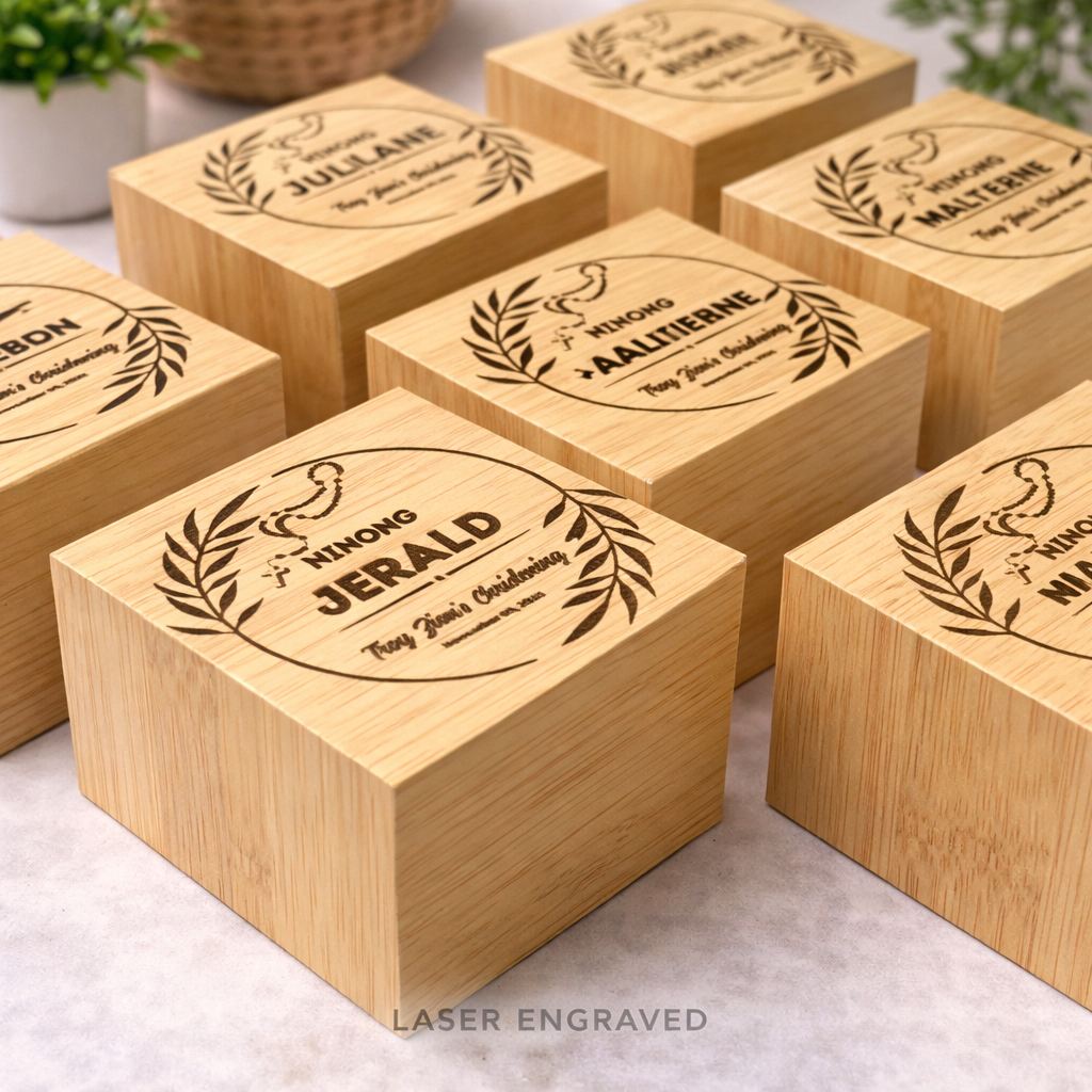 Laser Engraved Wooden Digital Clock – Personalized Wood Desk & Table Clock