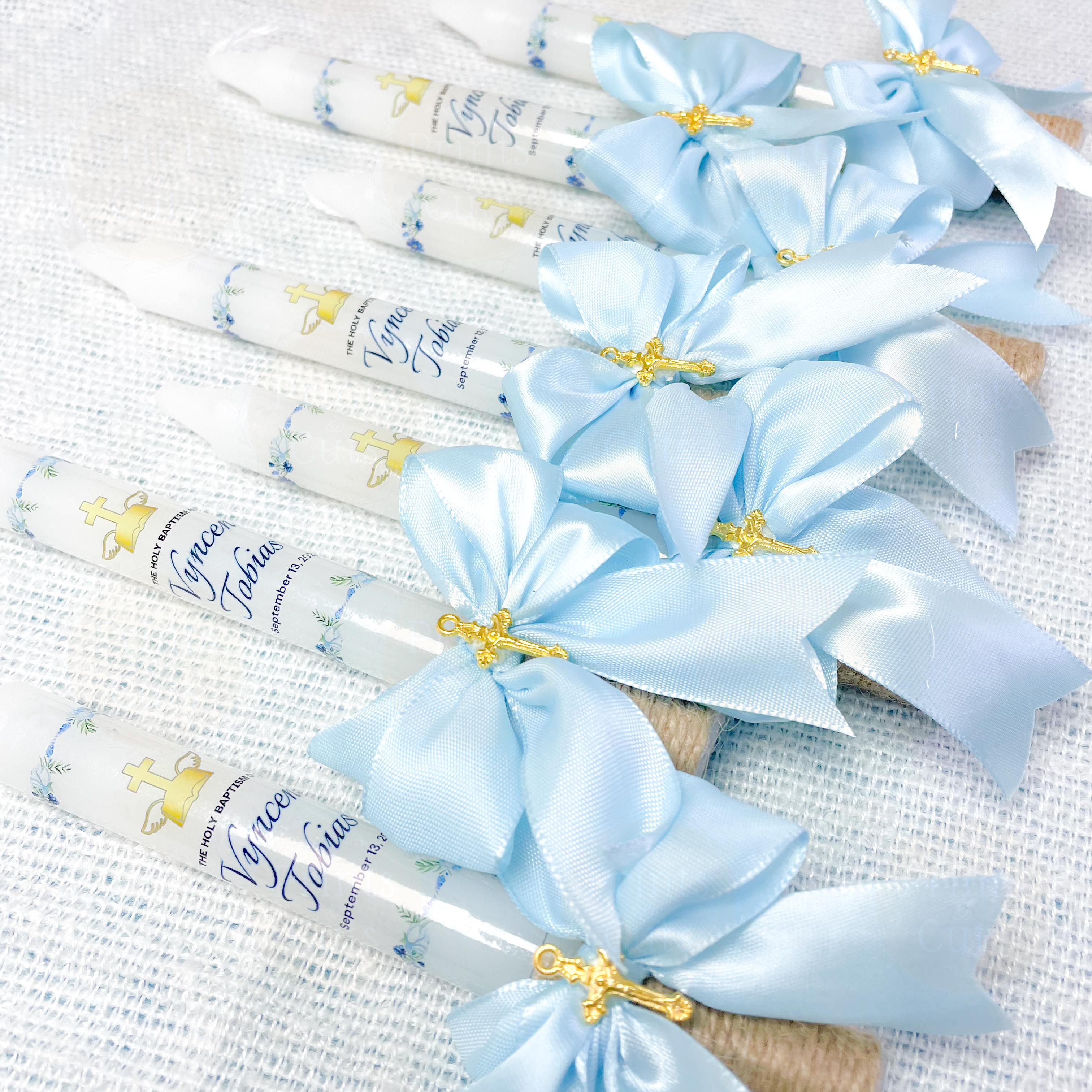 Custom Christening & Baptismal Candle – Personalized Religious Candle for Baptism, Christening & Dedication