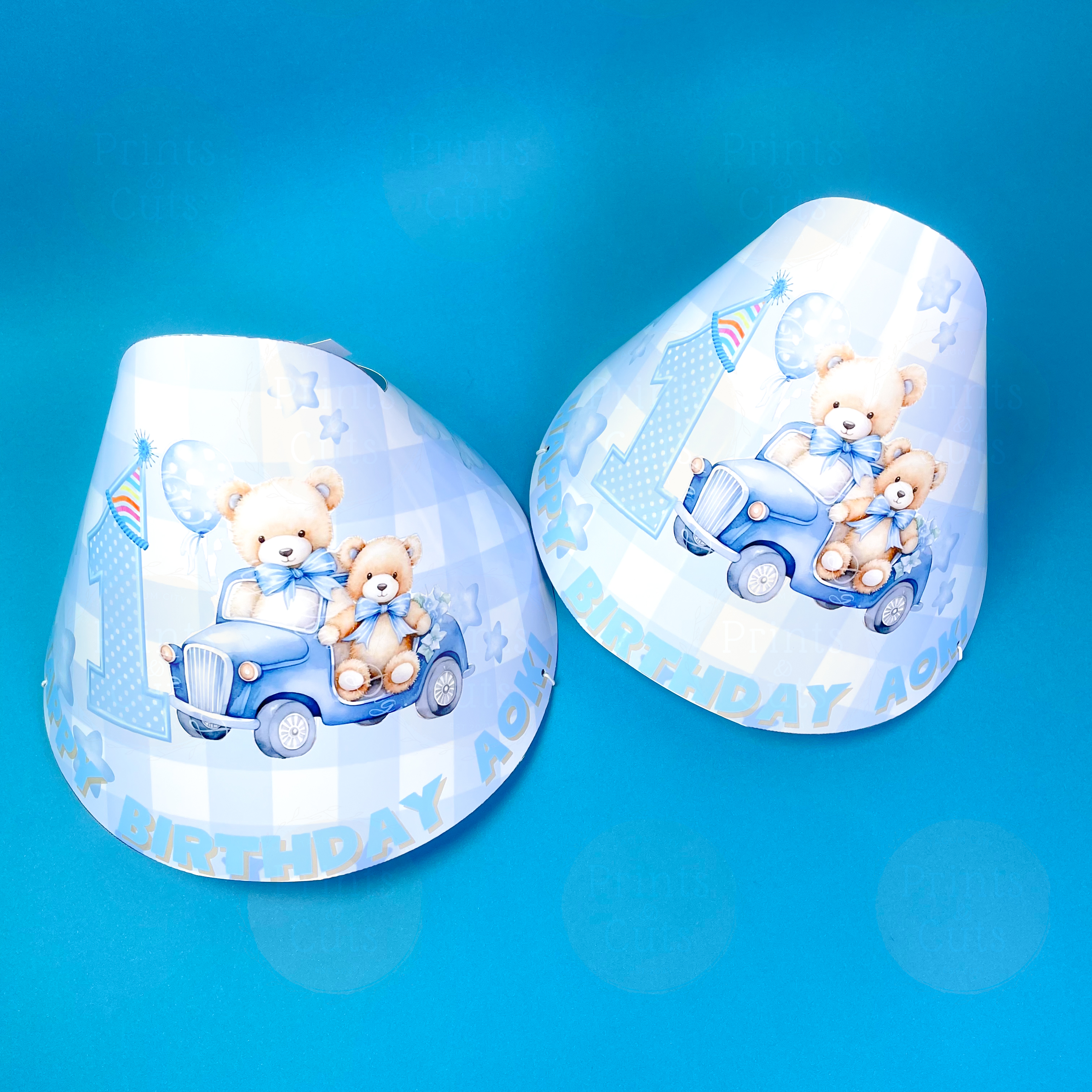 Customized Party Hats Set of 12 – Personalized Party Hat Souvenir for Birthdays & Events