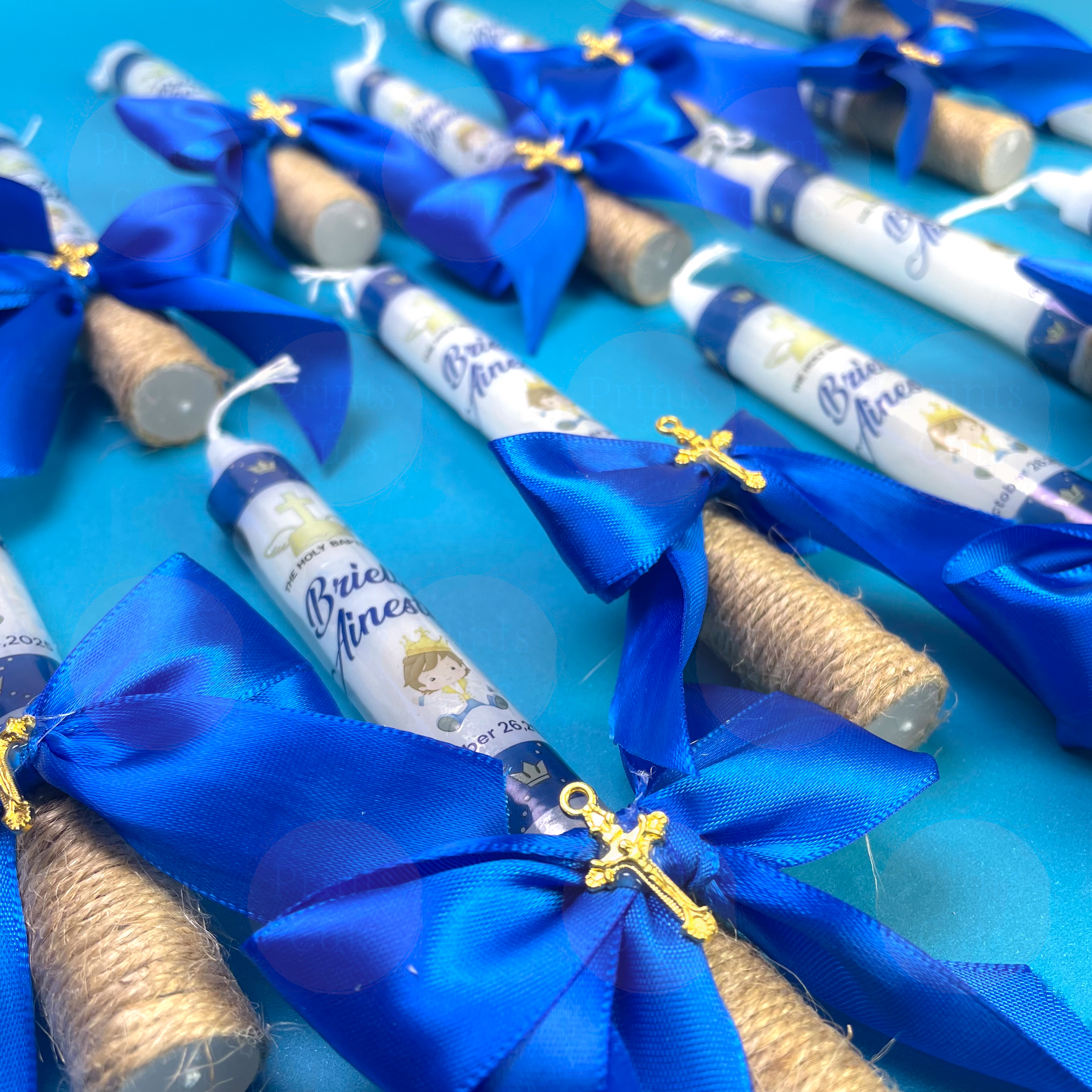 Custom Christening & Baptismal Candle – Personalized Religious Candle for Baptism, Christening & Dedication