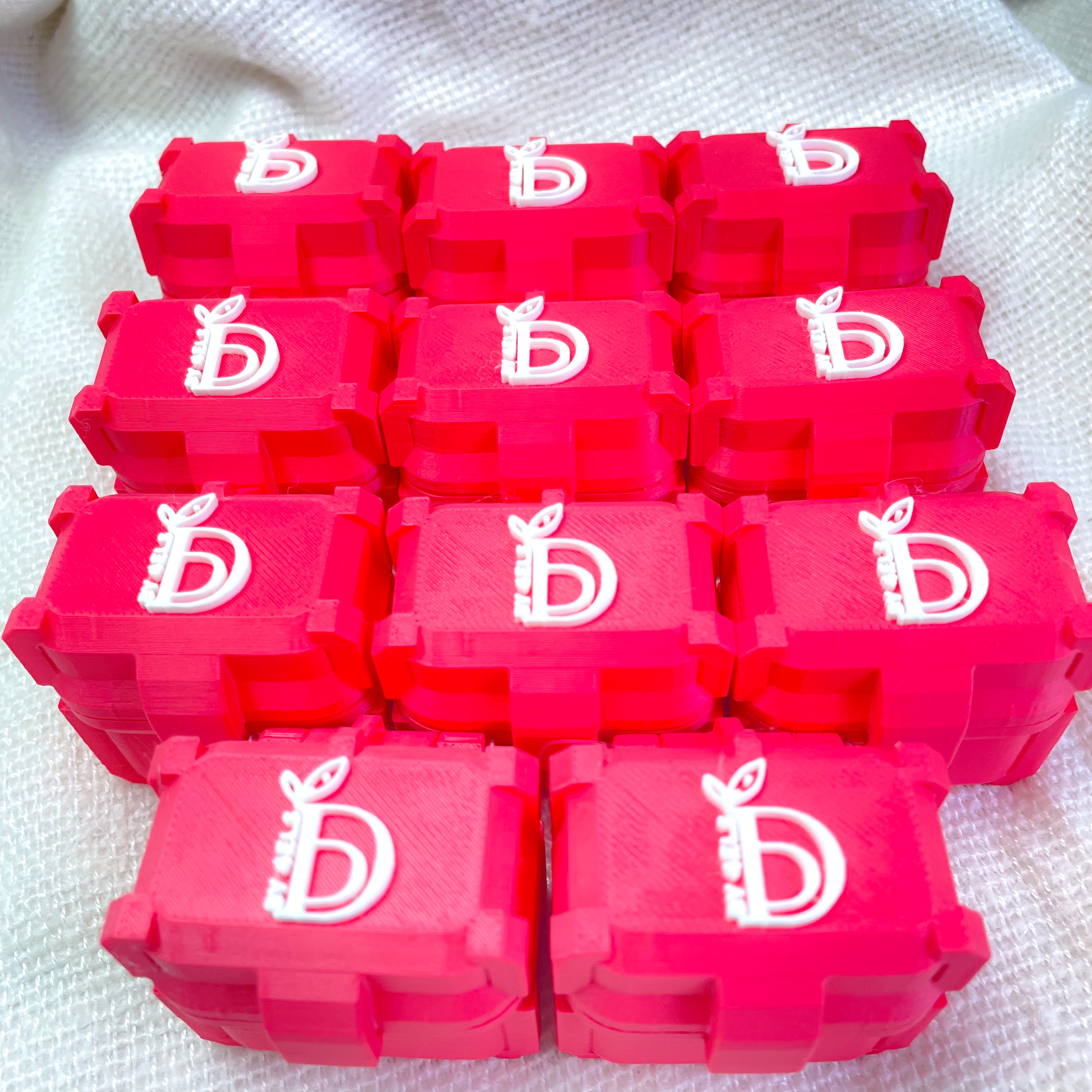 3D Printed Vial Case – 4 Slot Holder for Secure Storage & Organization