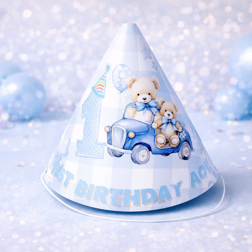 Customized Party Hats Set of 12 – Personalized Party Hat Souvenir for Birthdays & Events