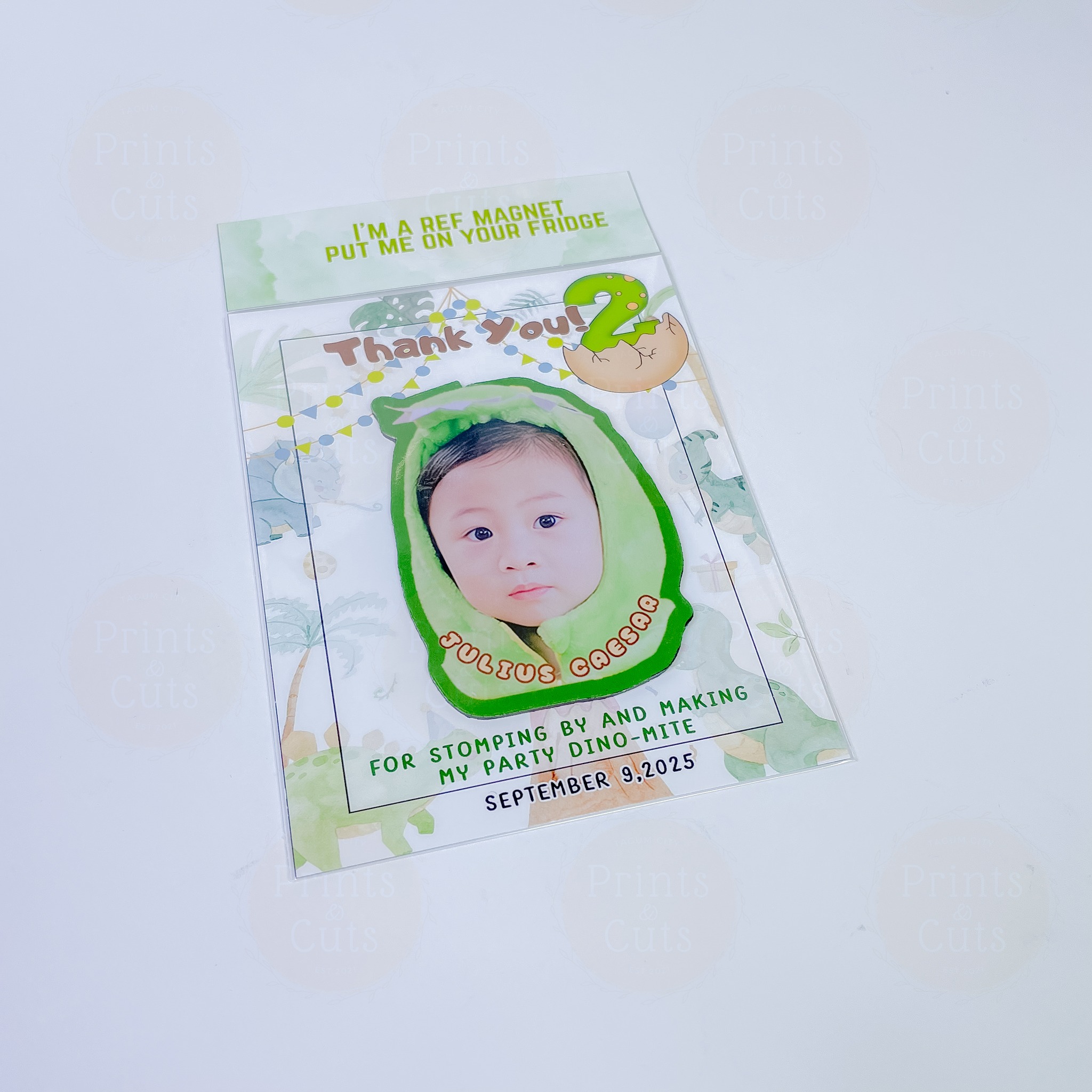 Custom Bubble Head Ref Magnet Souvenir | Personalized Cartoon Face Magnet Gift