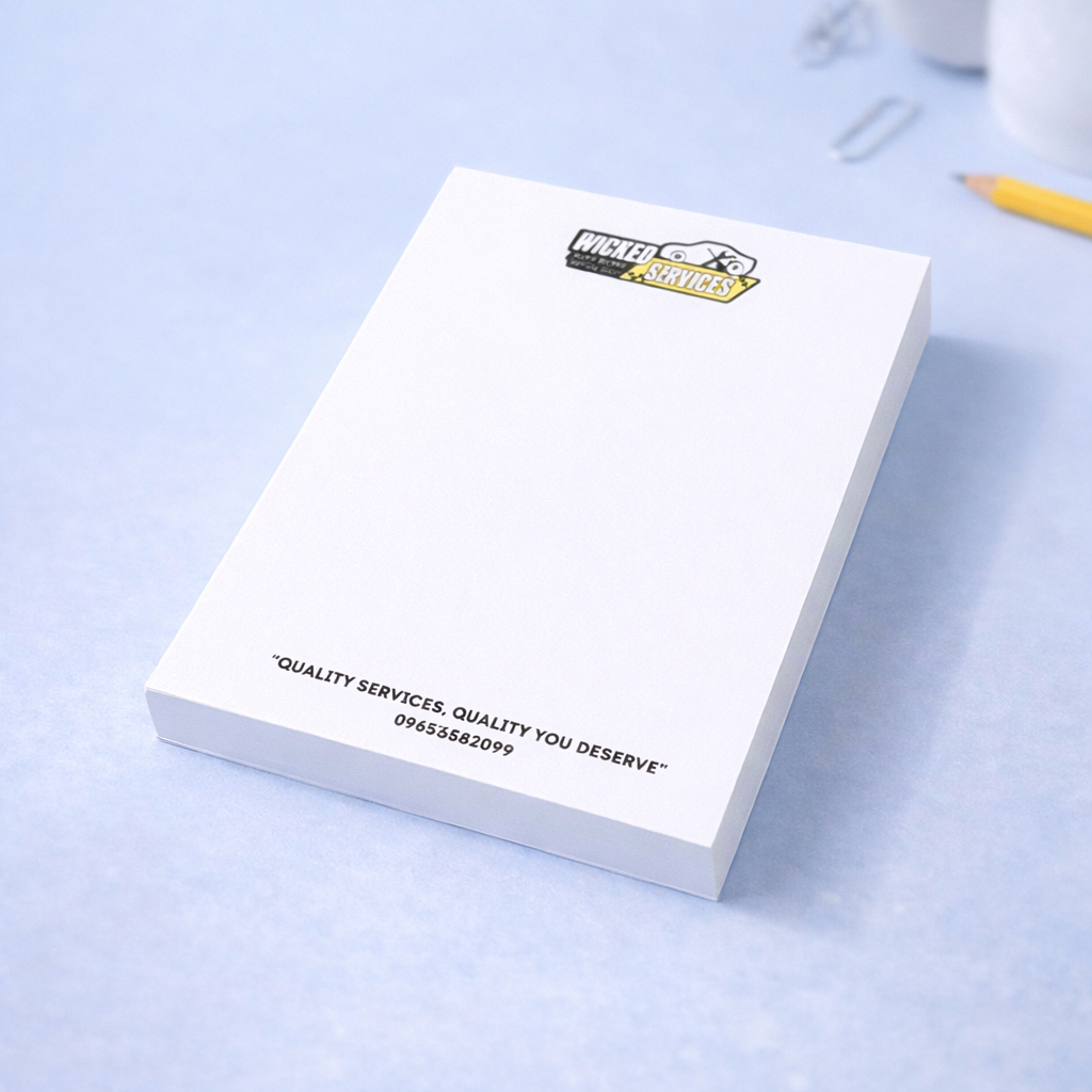 Customized Notepad – A6 Size, 100 Pages, 70gsm Paper for Daily Notes & Business Use