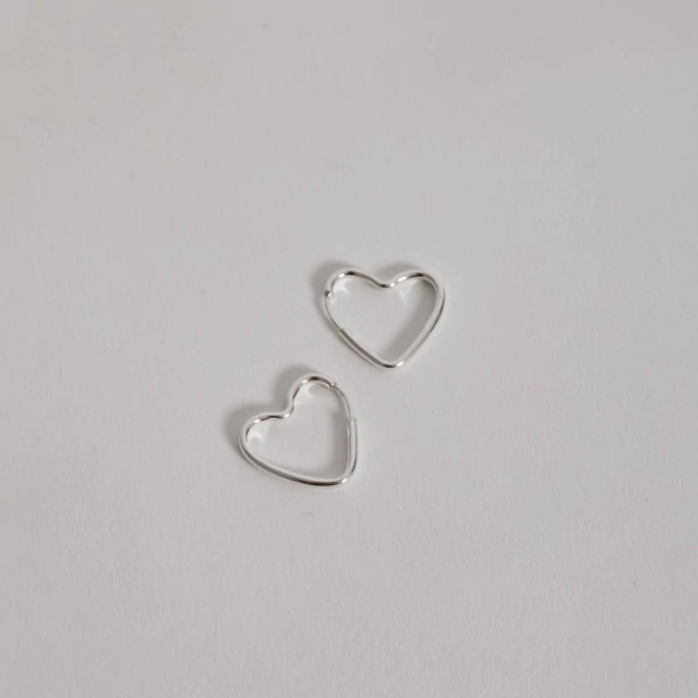 Argola coração fio redondo