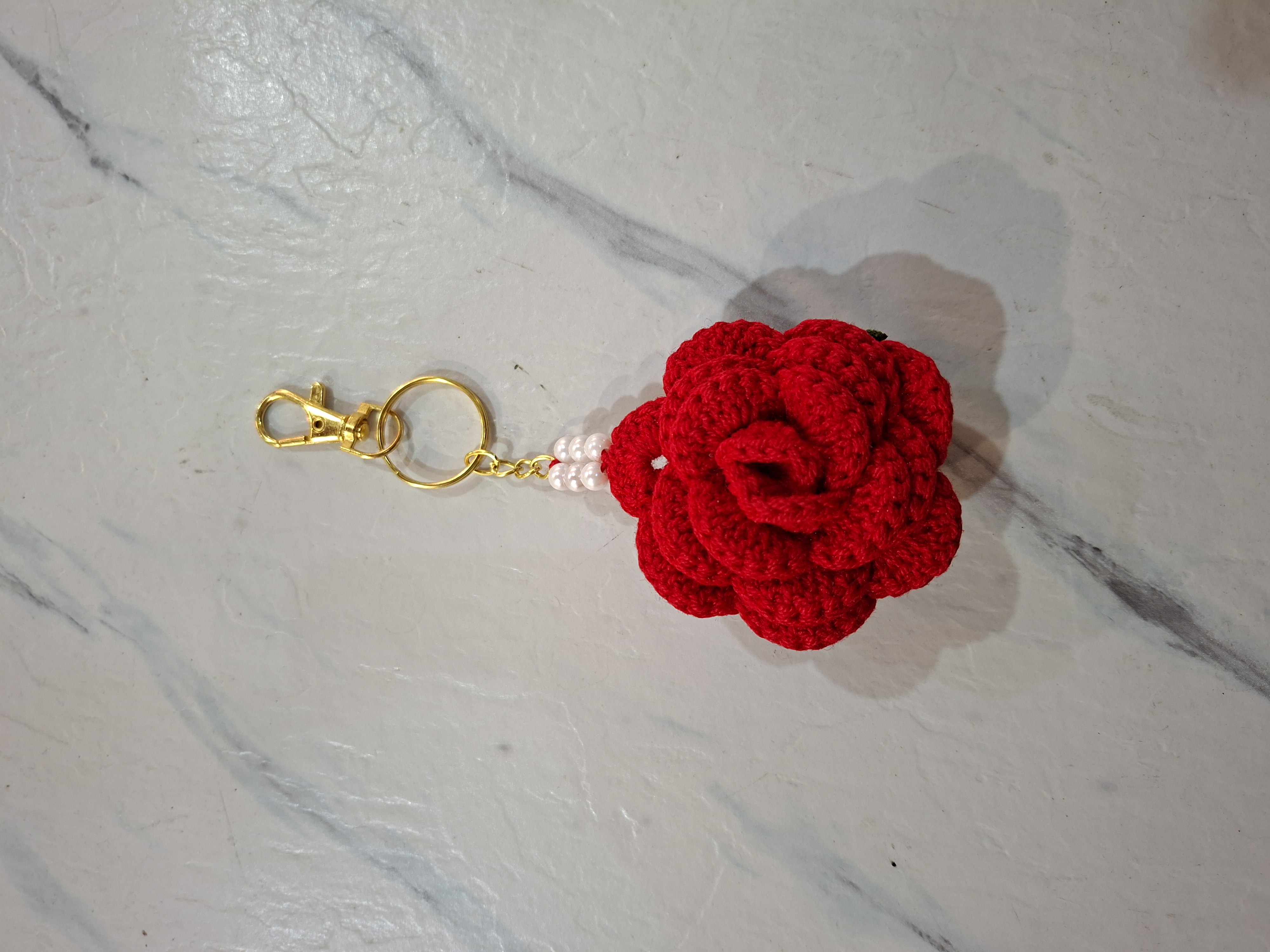 Llaveros Flores Tejidas