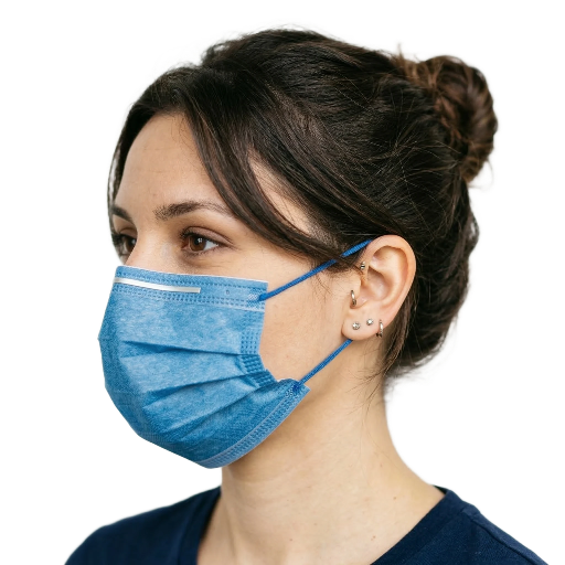 Cubrebocas tricapa desechable