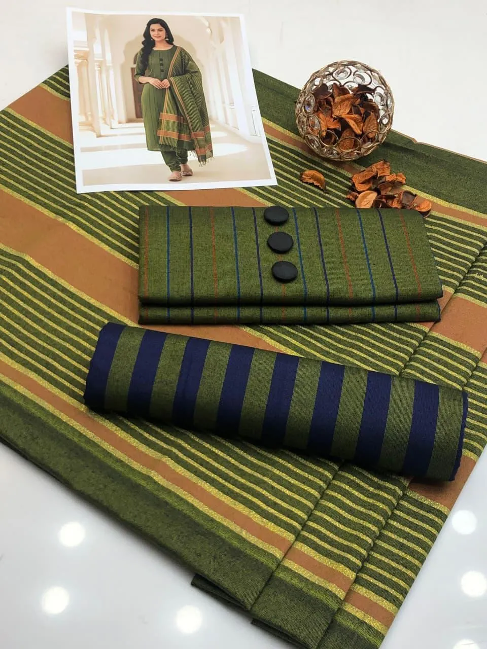 Multicolor Swiss Lawn Suit - 3Pc