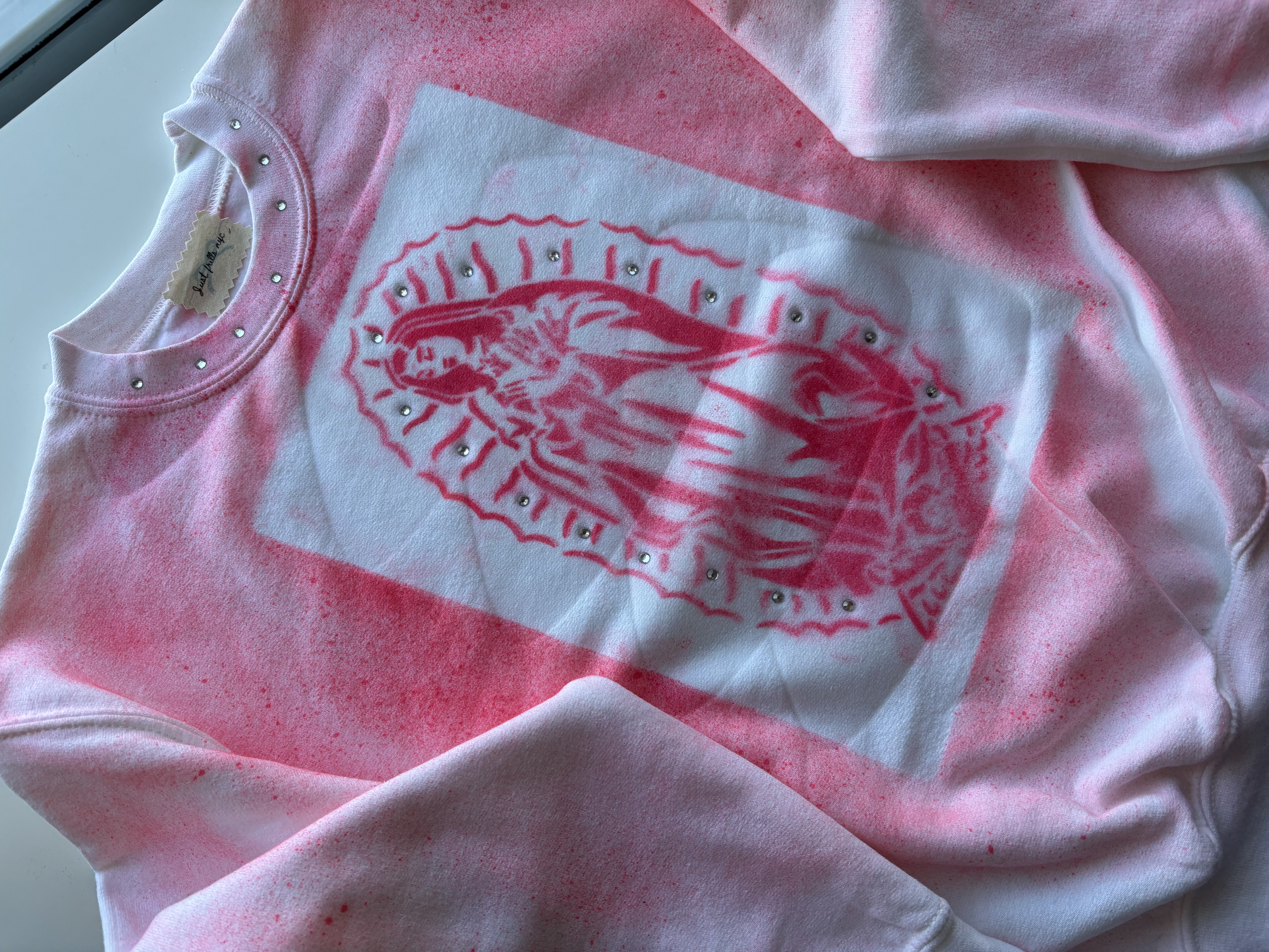 Pink Virgin Mary Sweatshirt