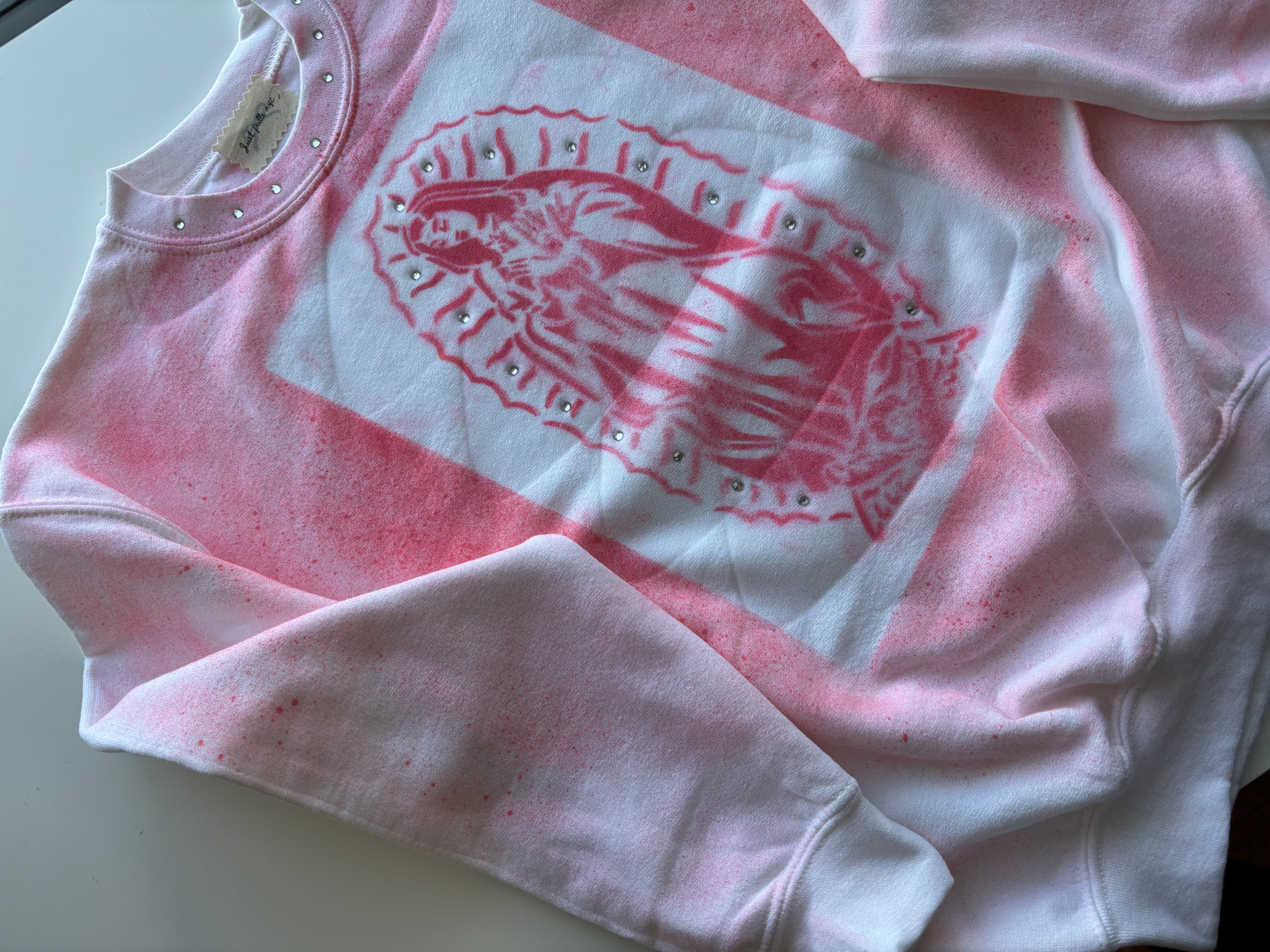 Pink Virgin Mary Sweatshirt