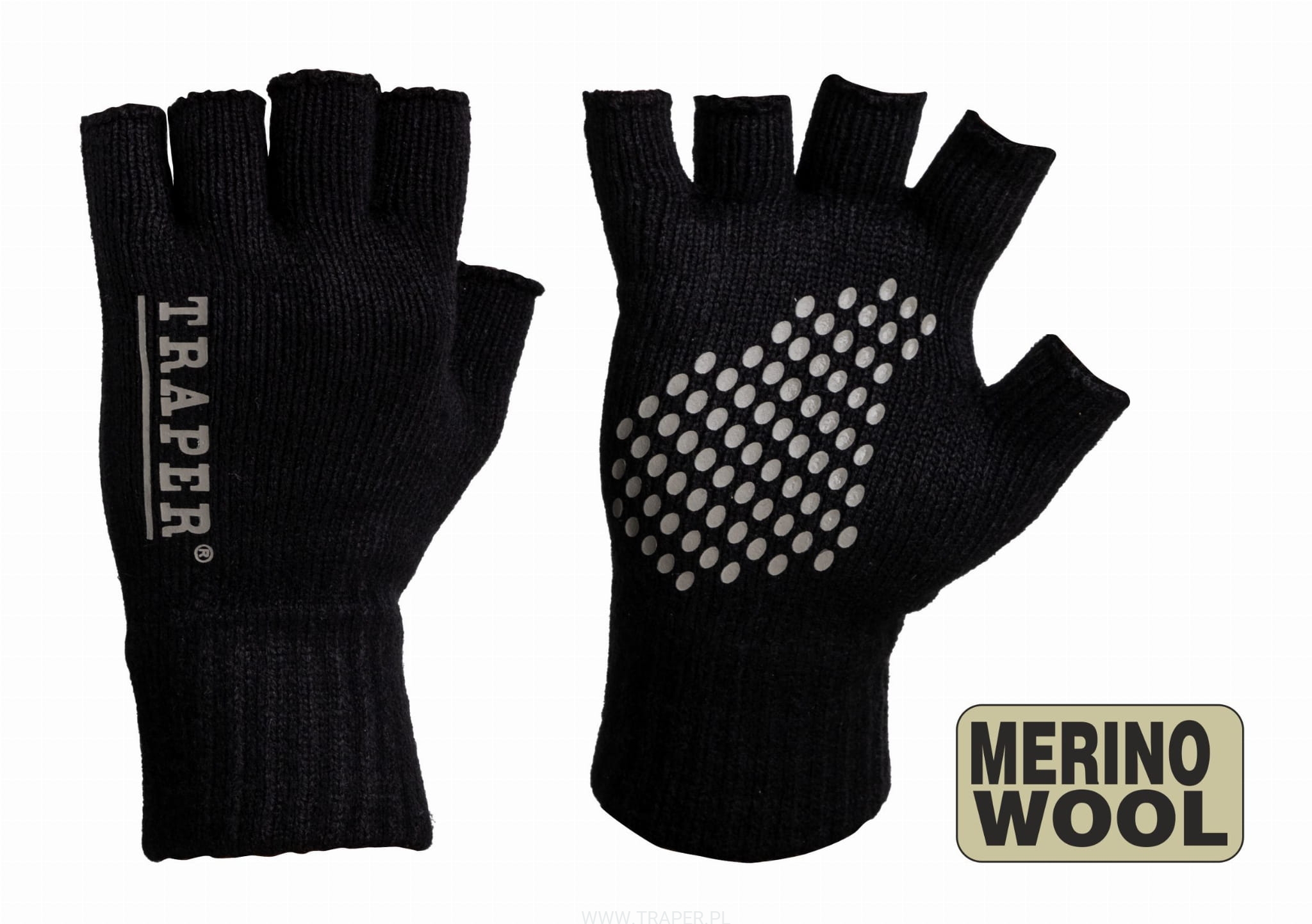 Traper 1/2 Merino Wool Gloves