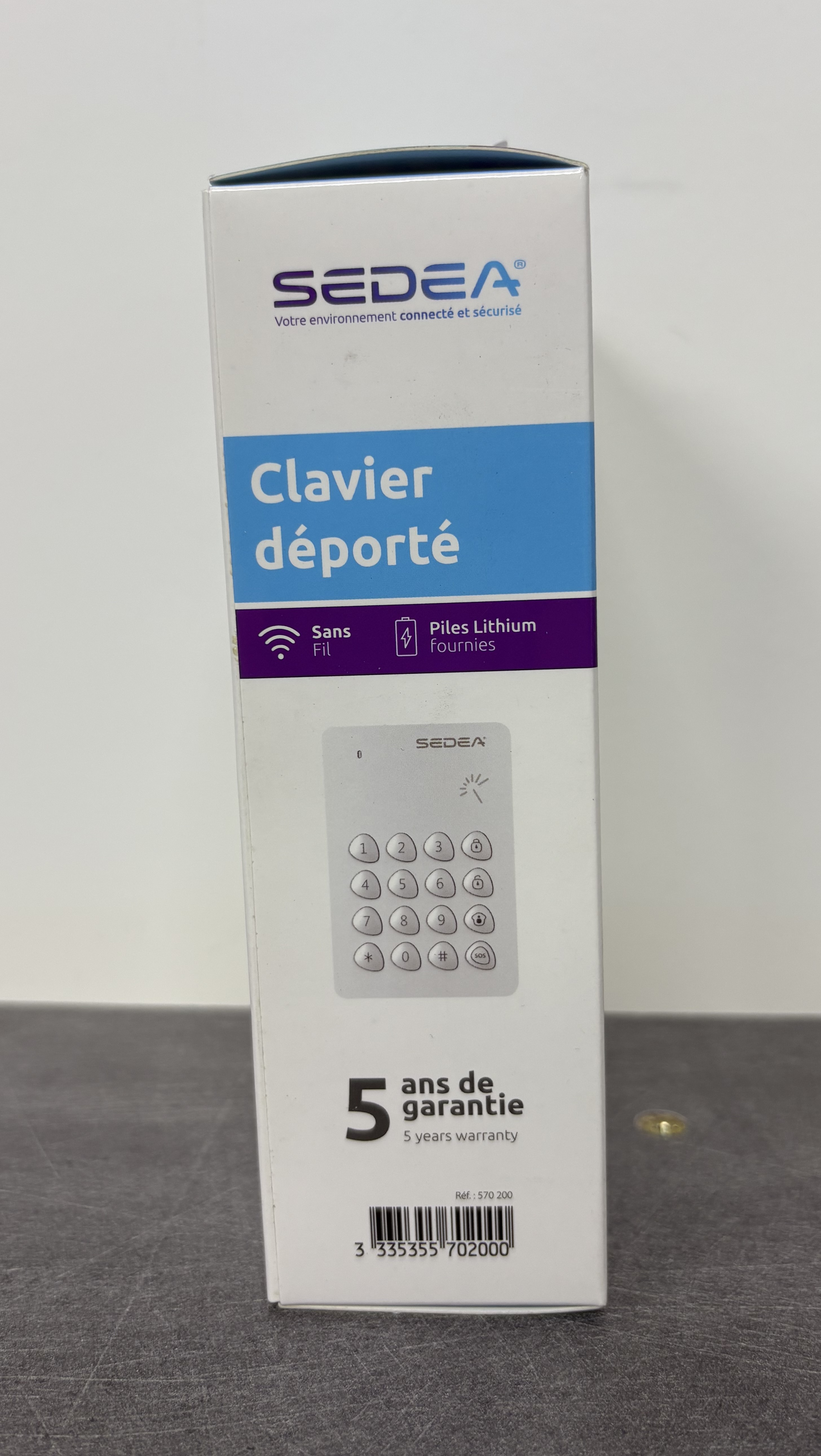 CLAVIER DÉPORTÉ LECTEUR DE BADGES SEDEA ELEGANTE