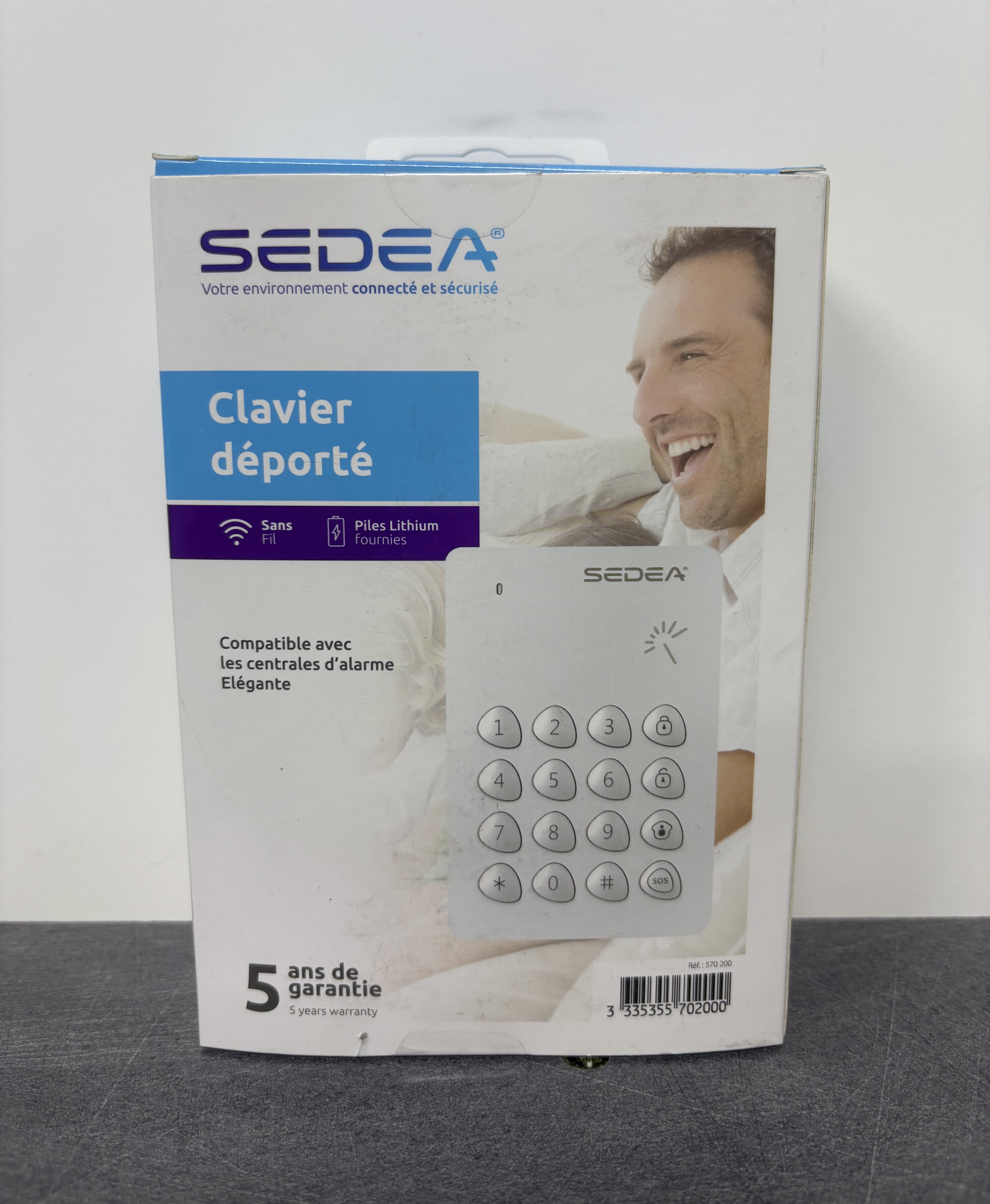 CLAVIER DÉPORTÉ LECTEUR DE BADGES SEDEA ELEGANTE