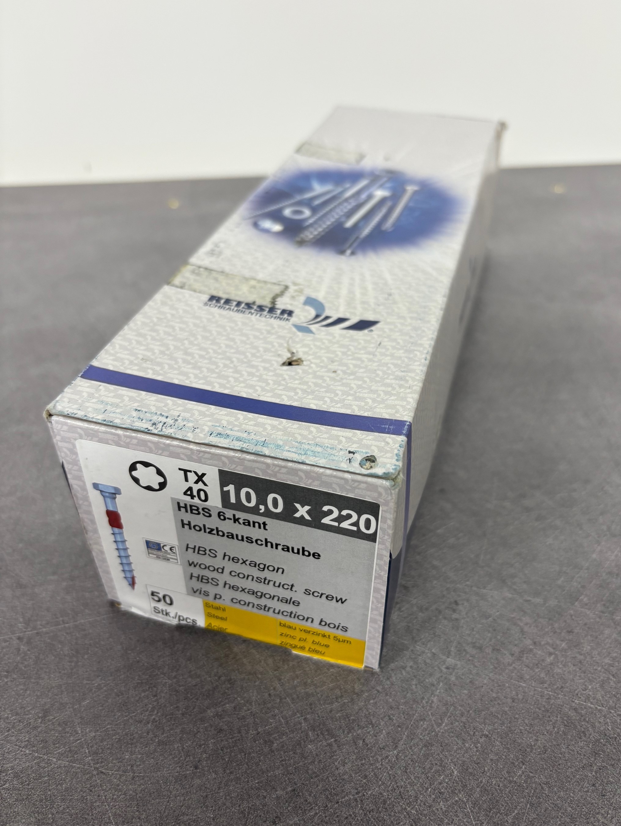 VIS BOIS HBS HEXAGONALE 10X220