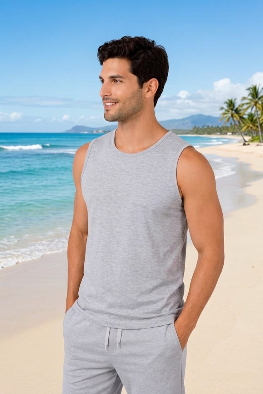 Polo Algodón Premium manga cero ( pack 3 unidades)