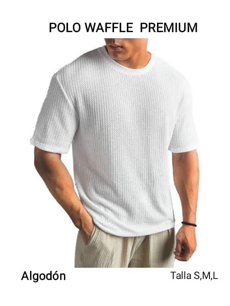 Polo Waffle Premium (Pack 3 unidades)