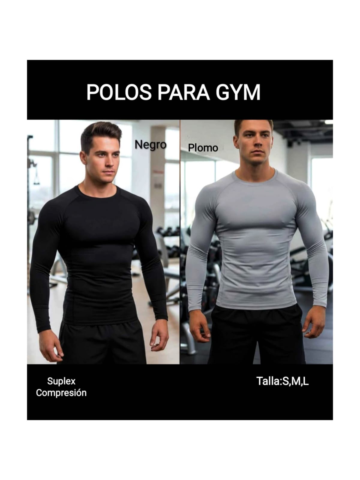Polo de Compresión para Gym (Pack 2 unidades)