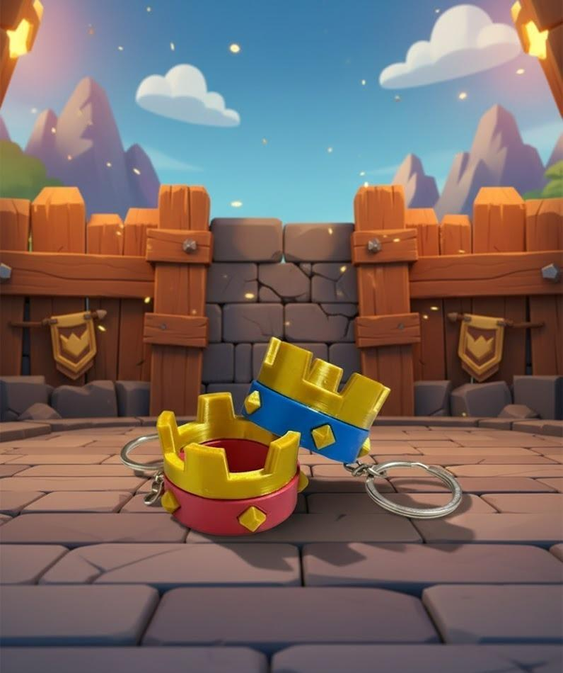 CHAVEIRO CLASH ROYALE em 3D, ACESSÓRIO GAMER