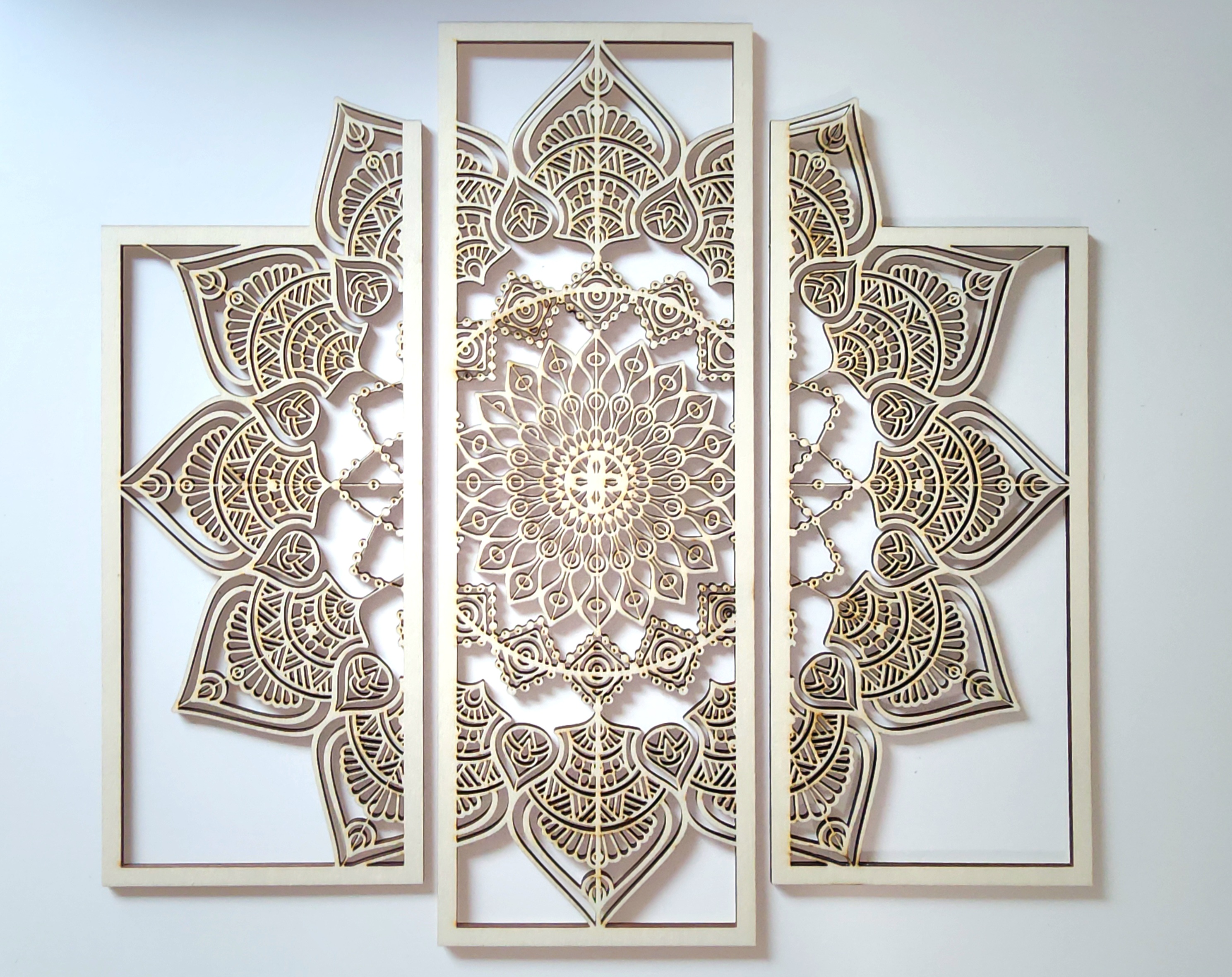 Custom made Mandala wood art