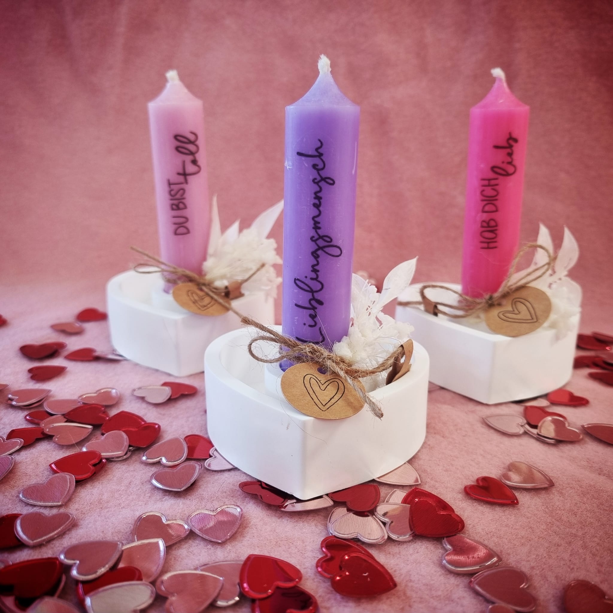 Stabkerzenhalter "Herz"