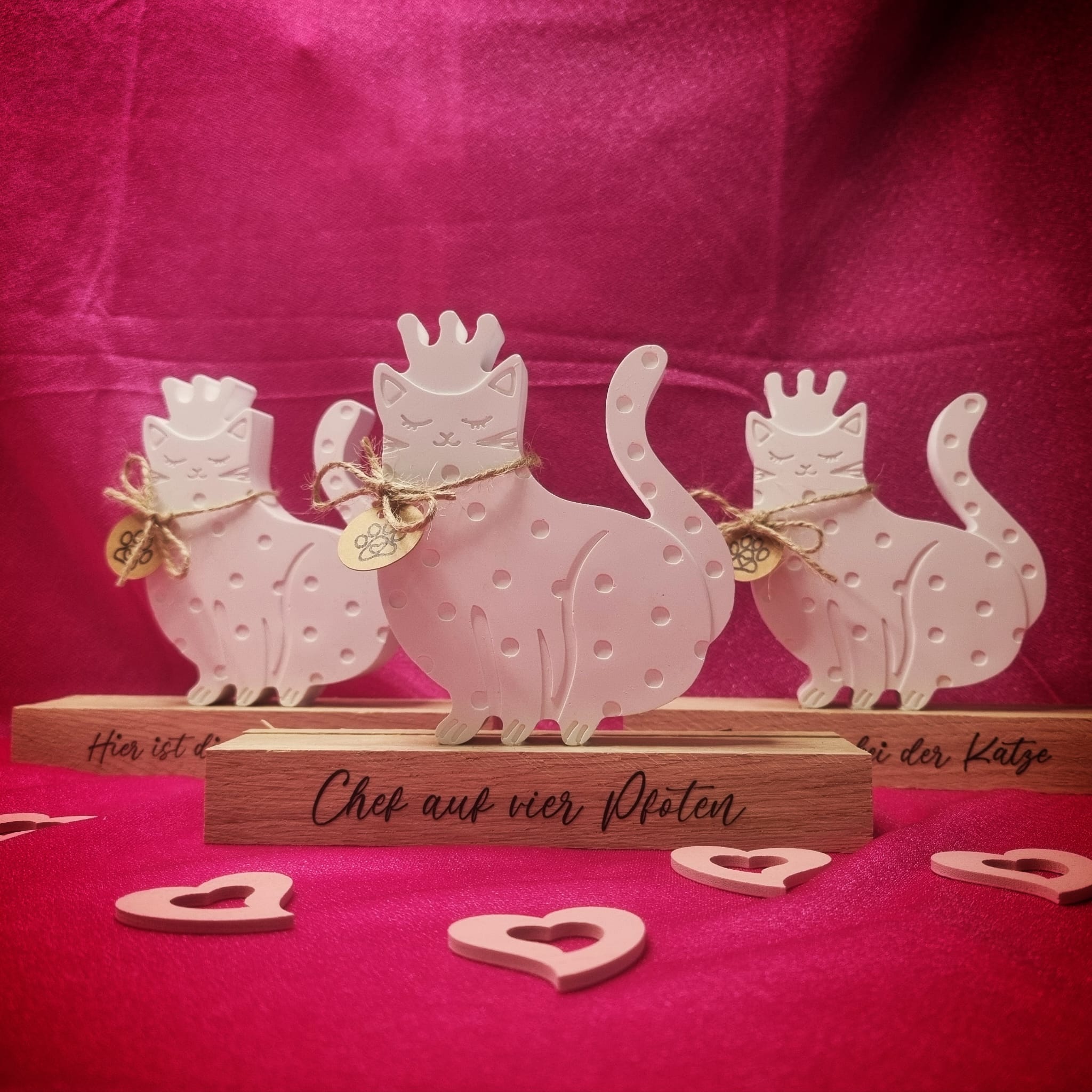 Aufsteller "Die Katze ist der Boss"