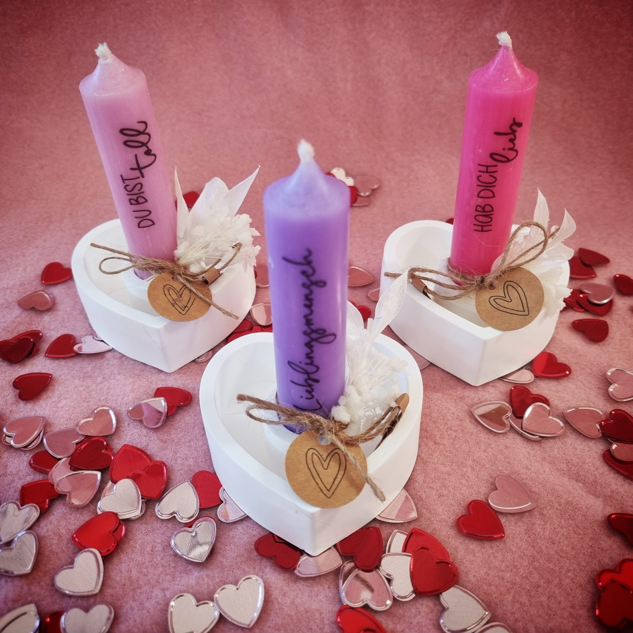 Stabkerzenhalter "Herz"