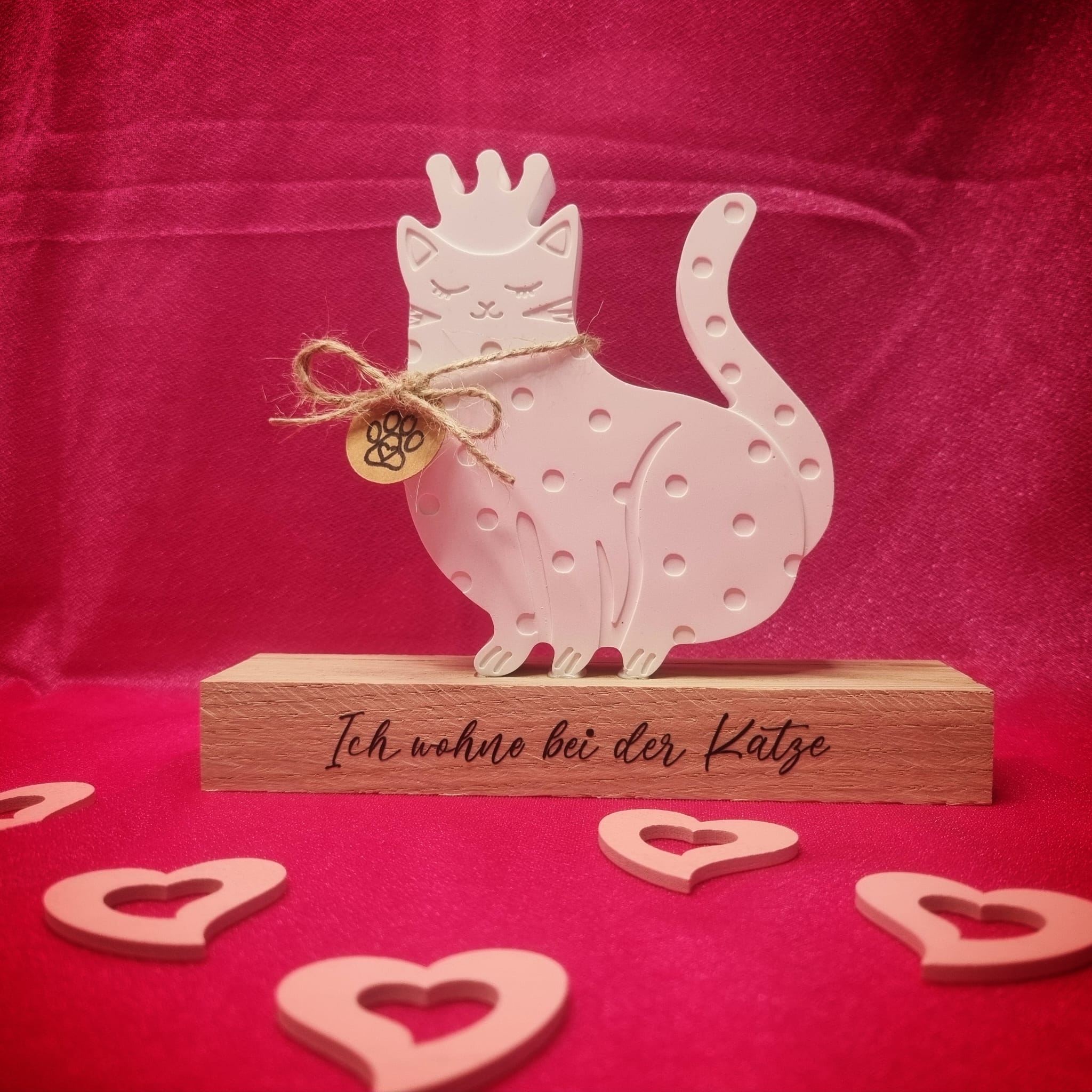 Aufsteller "Die Katze ist der Boss"