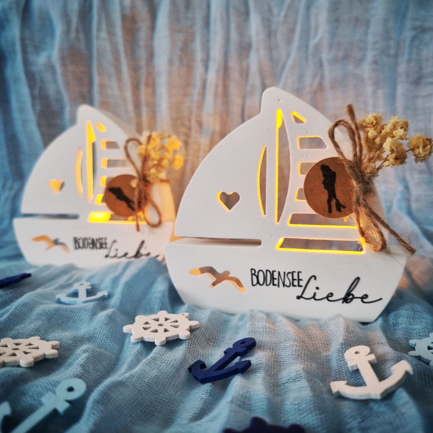 Ballonlichthalter Schiff "Bodenseeliebe" 