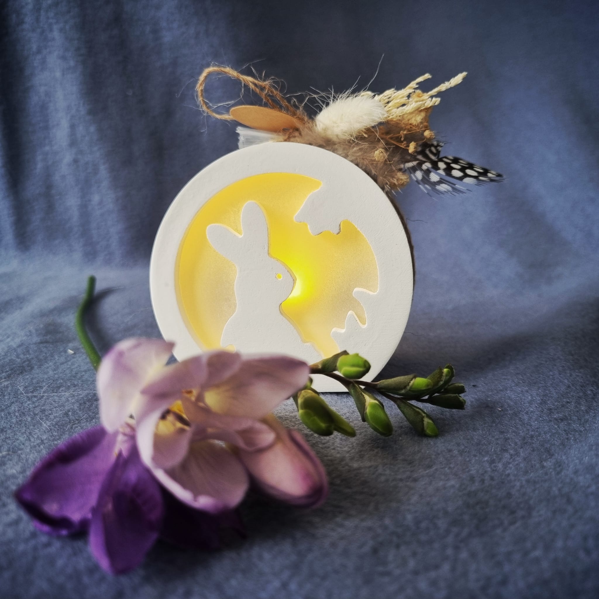 Kugellichthalter ""Grüße vom Osterhasen"