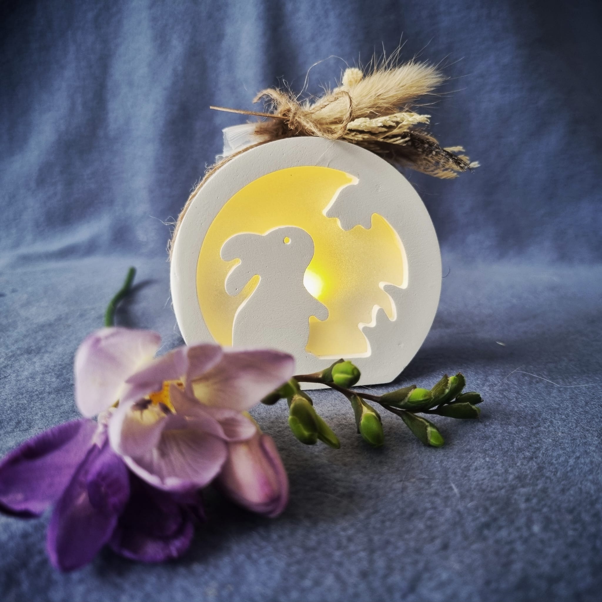 Kugellichthalter ""Grüße vom Osterhasen"