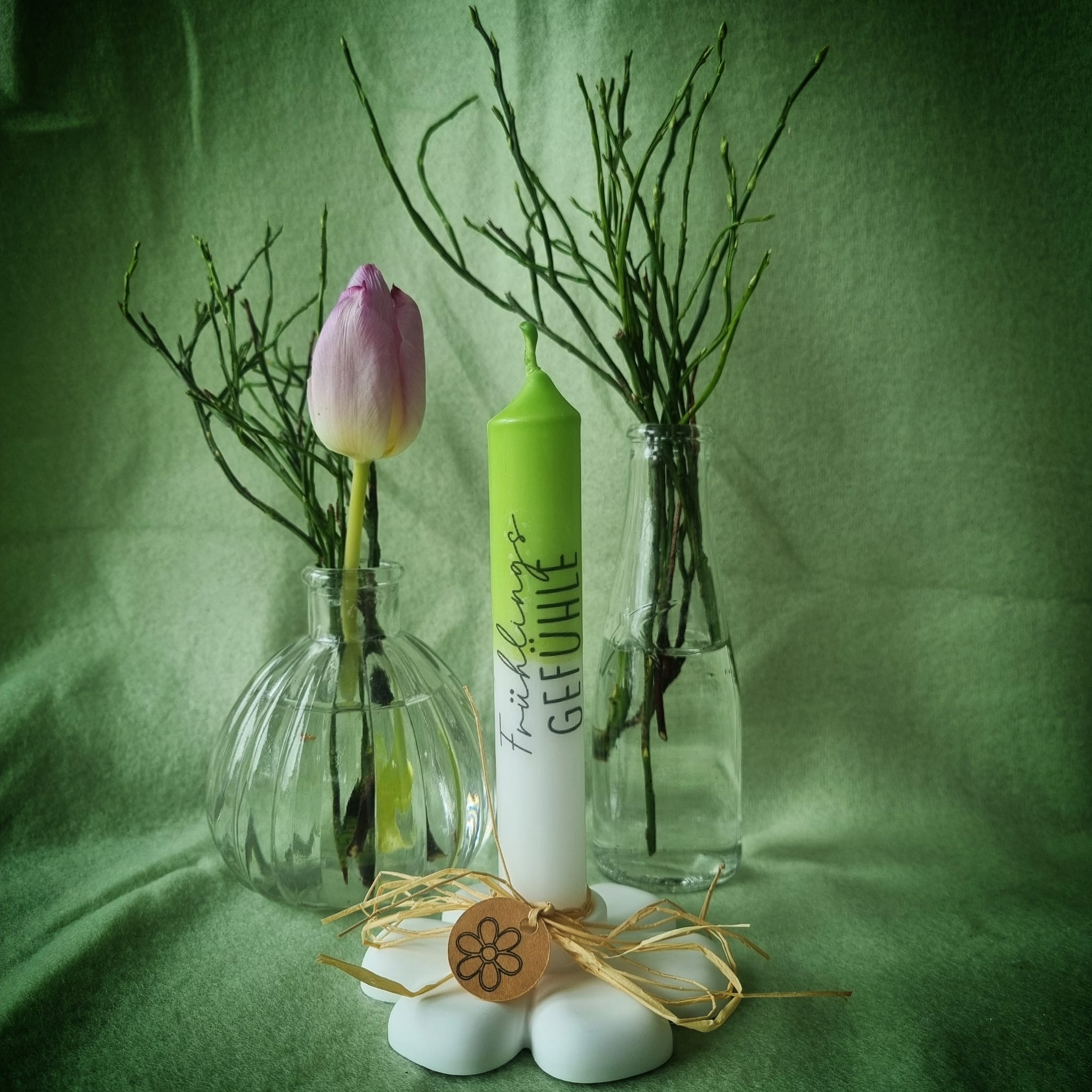 Stabkerzenhalter "Frühlingsblühen"