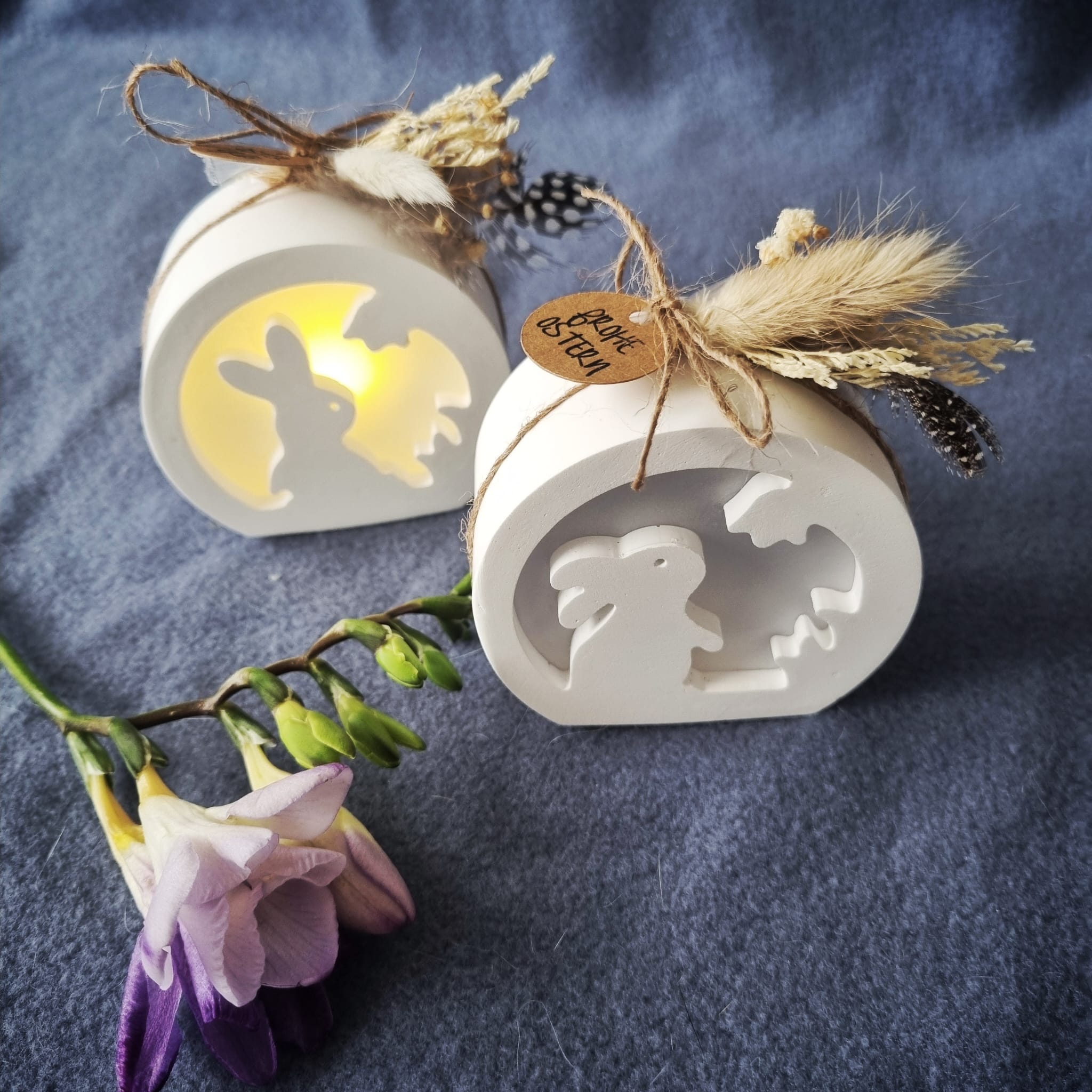 Kugellichthalter ""Grüße vom Osterhasen"