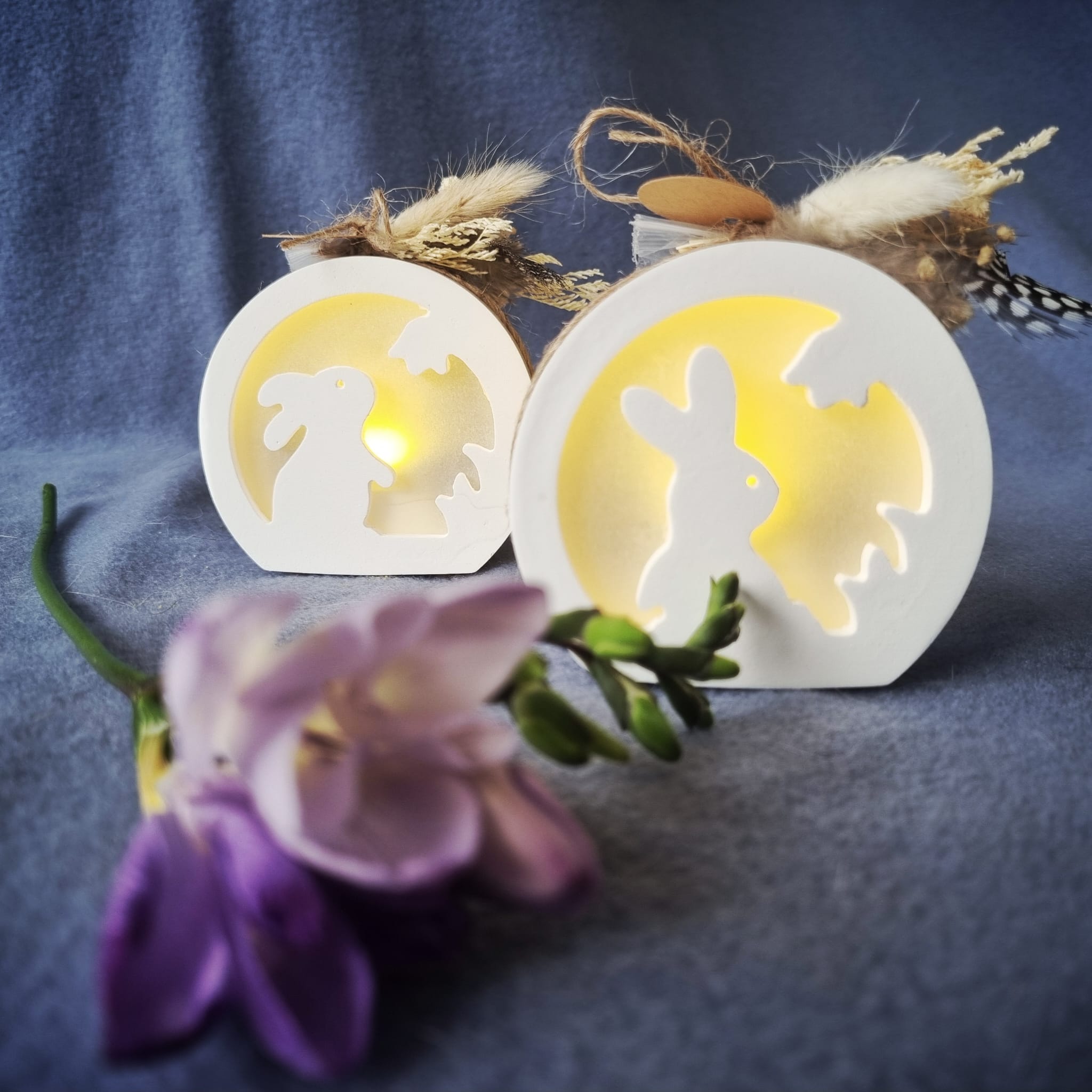 Kugellichthalter ""Grüße vom Osterhasen"