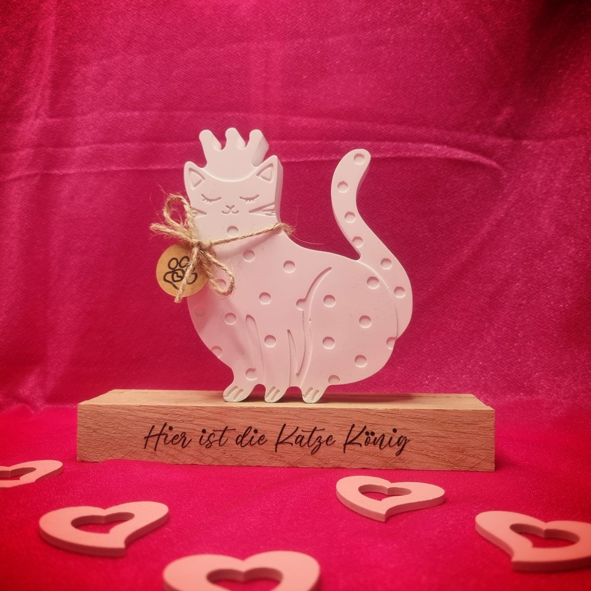 Aufsteller "Die Katze ist der Boss"