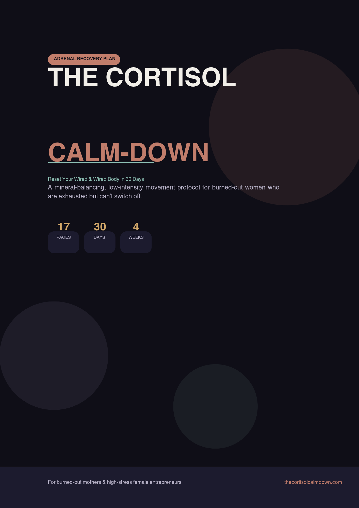 PDF Guide: The Cortisol Calm-Down: Reset Your  Wired & Tired Body in 30 Days