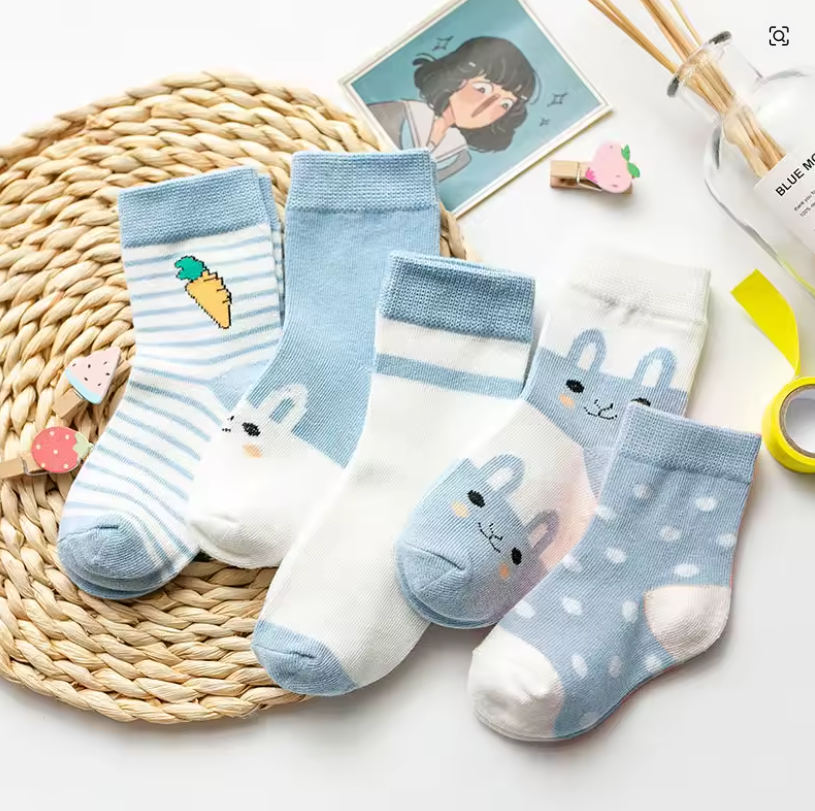 Cute Bunny Kids Socks Set