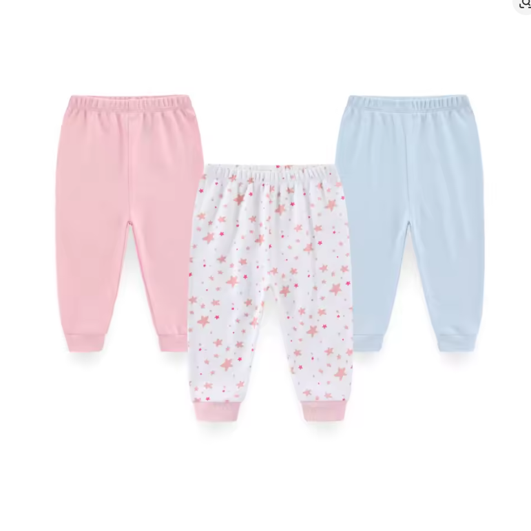 Baby Cotton Jogger Pants - 3 Pack