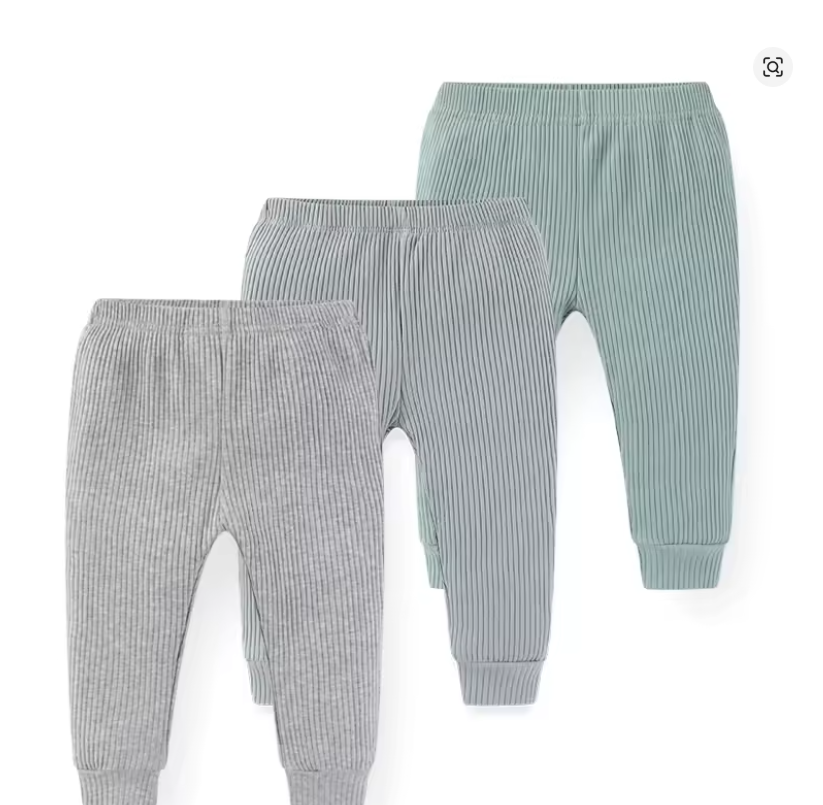 Baby Ribbed Pants Set
