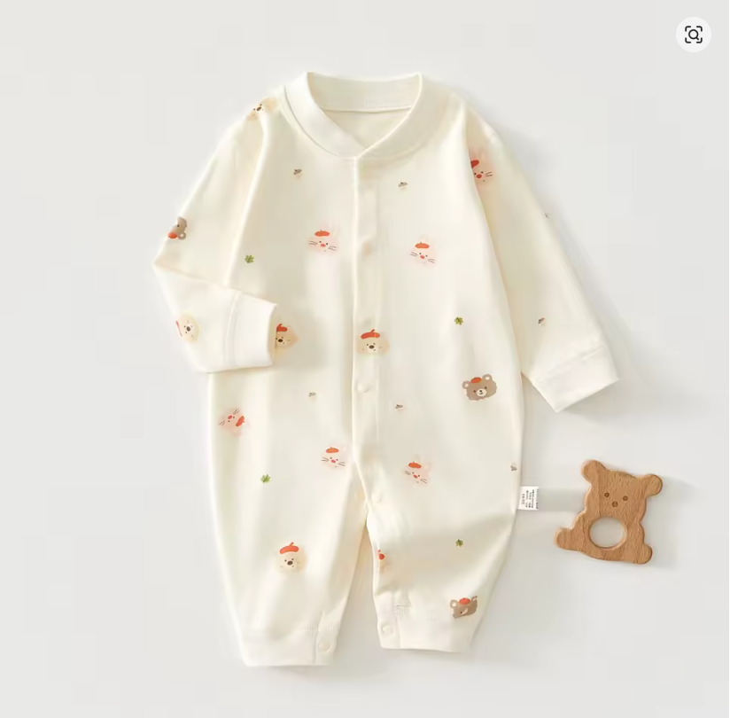 Baby Bear Printed Romper
