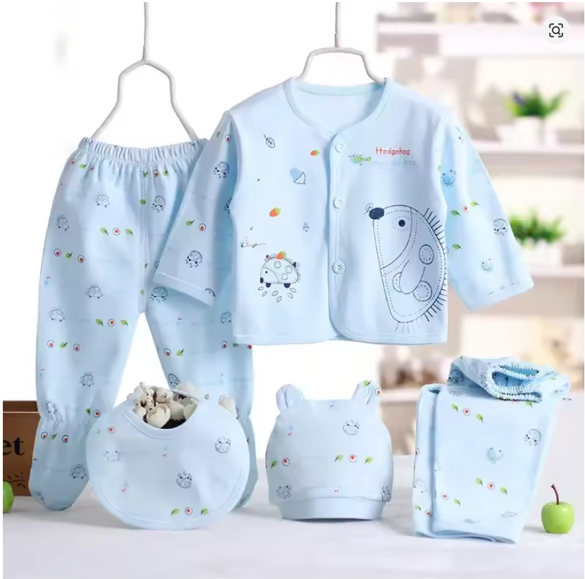 Baby Blue Hedgehog Outfit Set