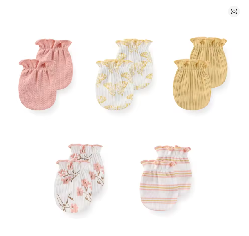 Baby Scratch Mittens Set