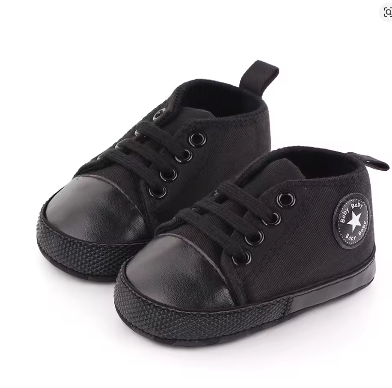 Black Baby Sneakers