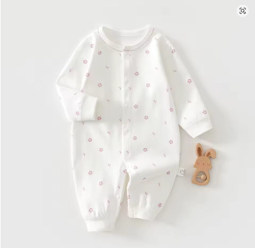 Floral Baby Sleepsuit