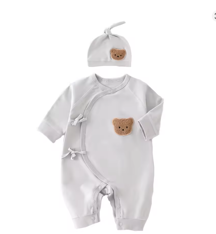 Baby Bear Romper & Hat Set